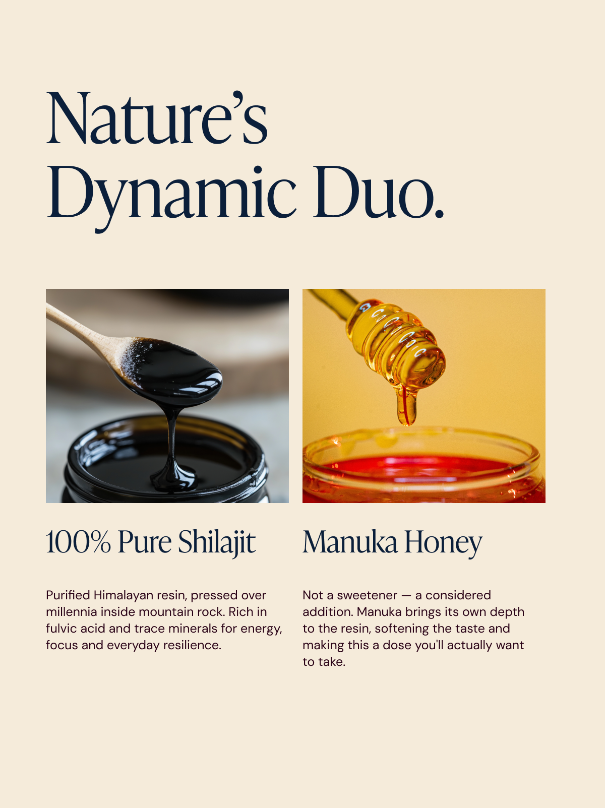 Shilajit & Manuka Honey Resin 50grams
