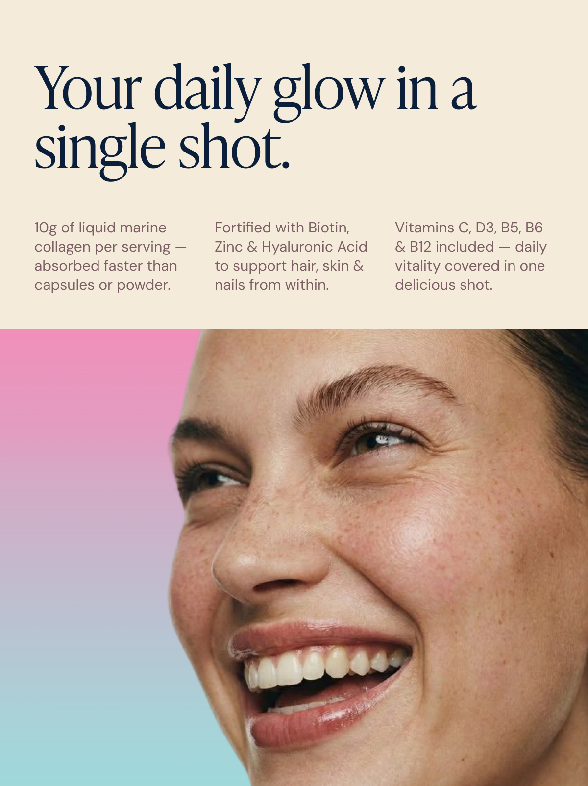 Collagen Glow Liquid Peptides Mixed Berries