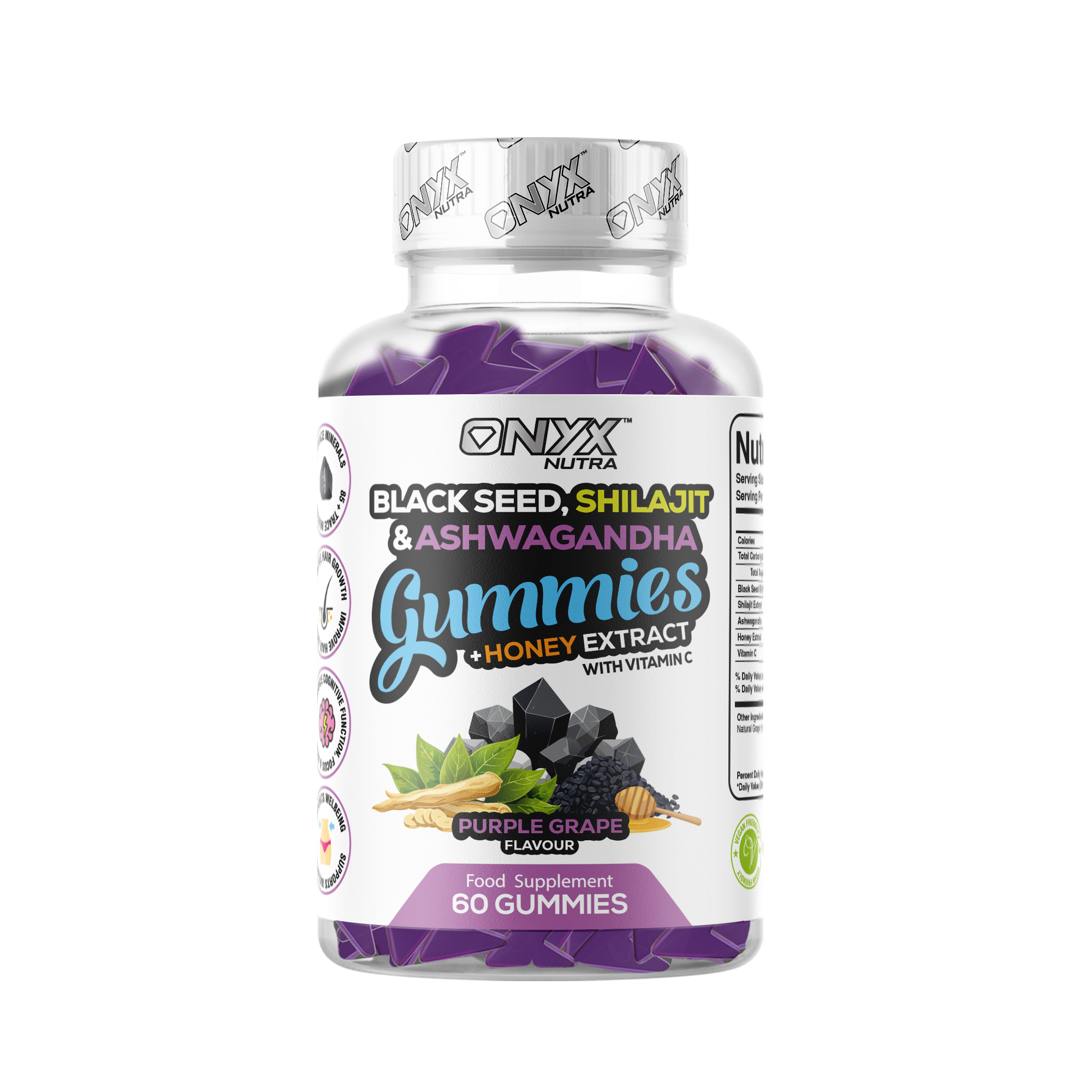 Black Seed, Shilajit & Ashwagandha Gummies