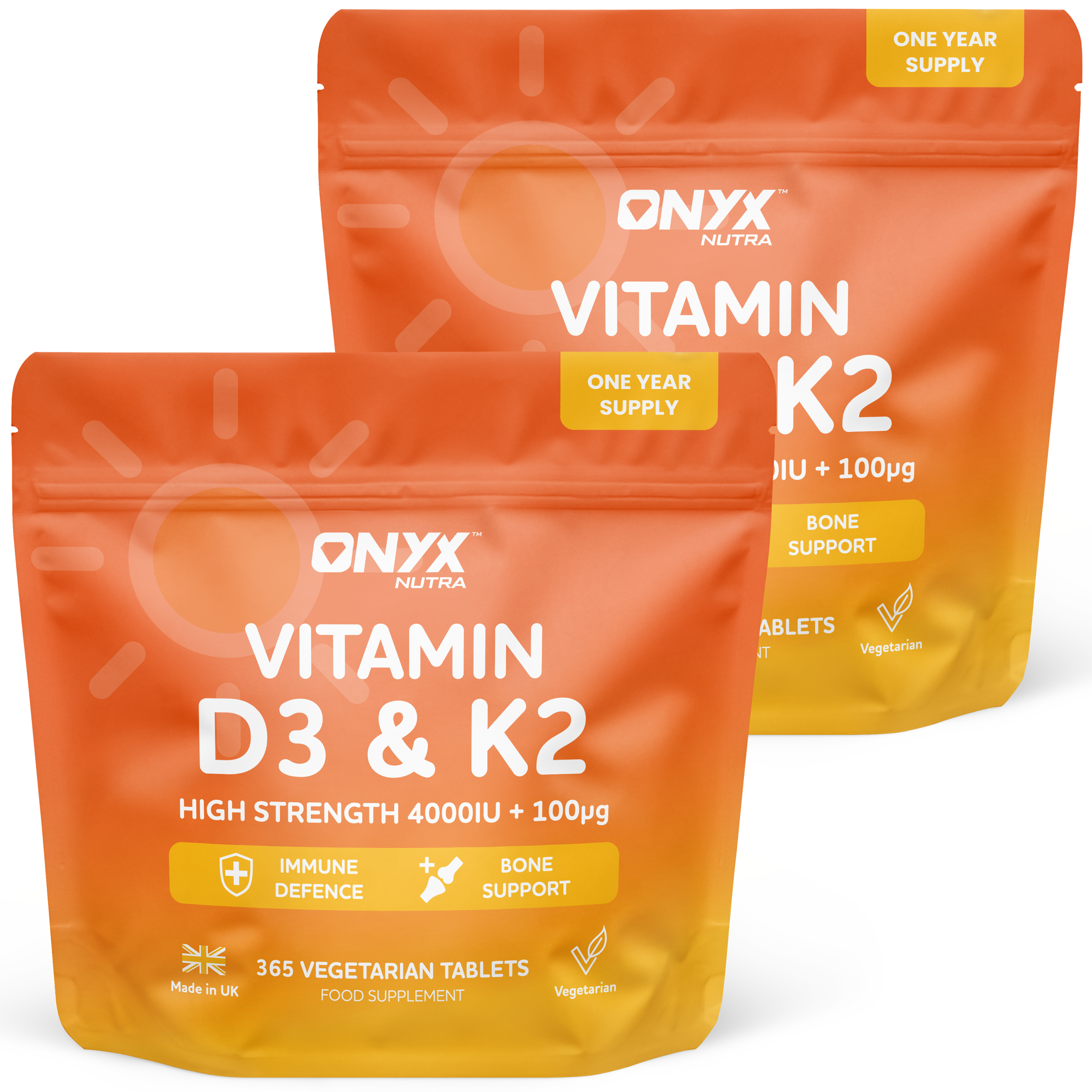 Vitamin D3 + K2 (MK7) Immune Support