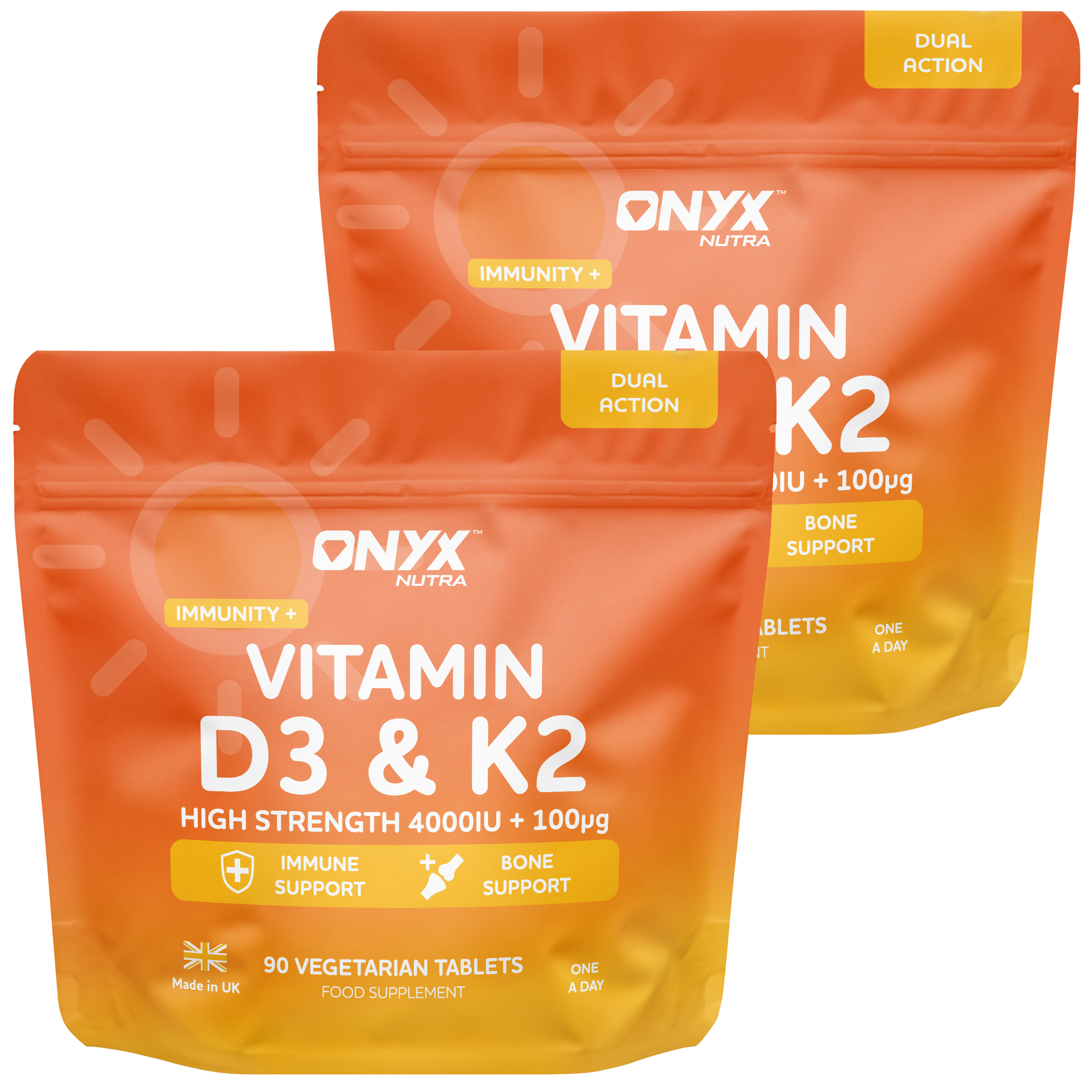 Vitamin D3 + K2 (MK7) Immune Support