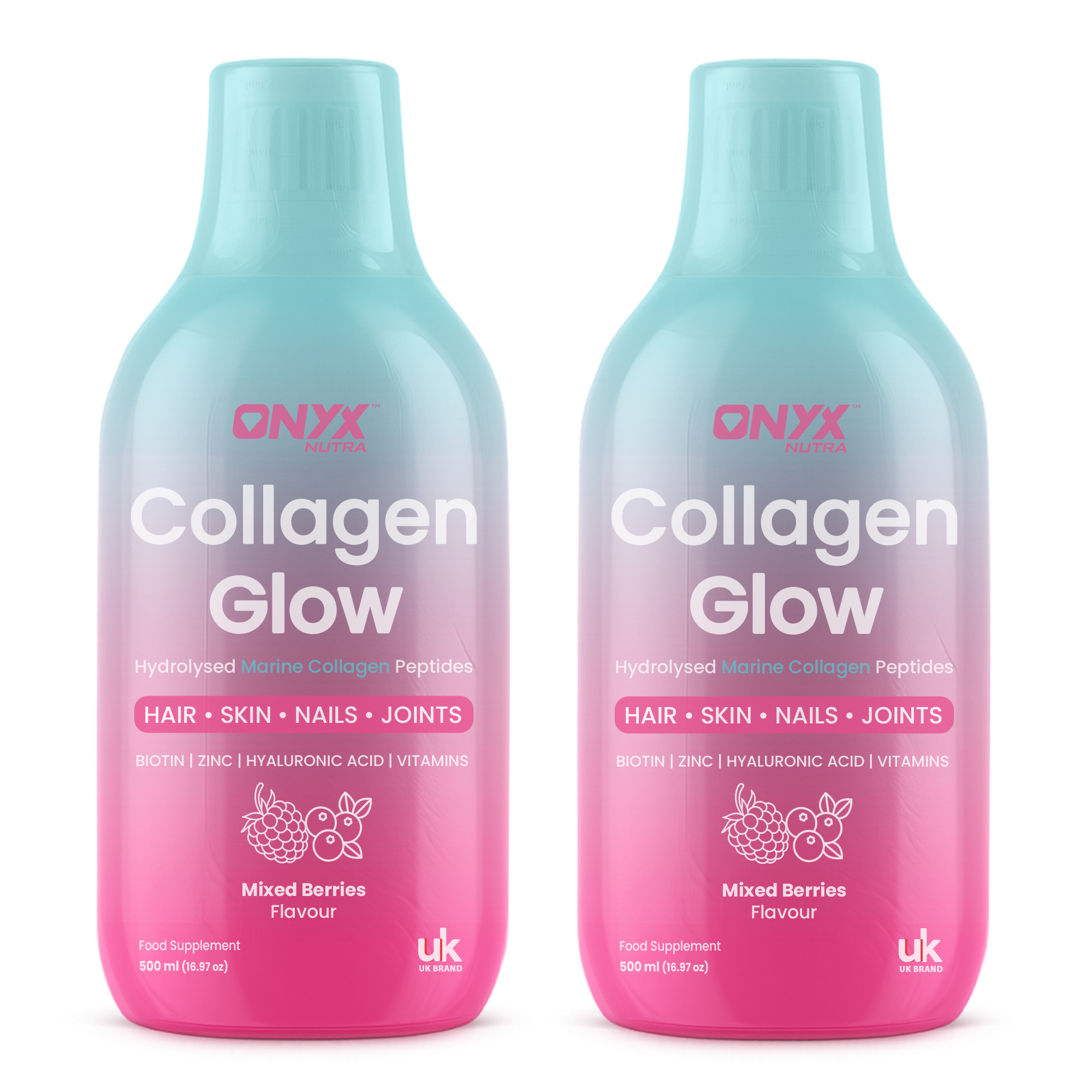 Collagen Glow Liquid Peptides Mixed Berries