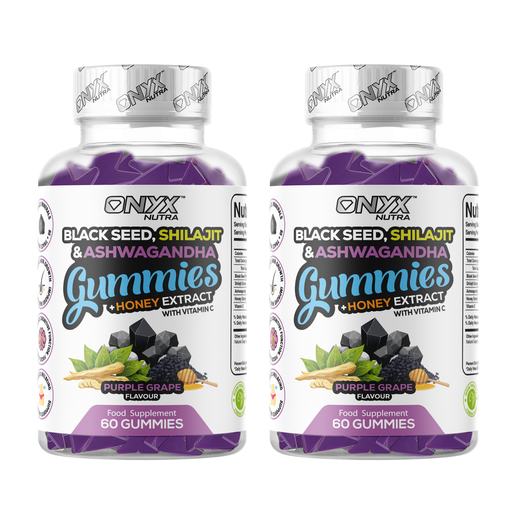 Black Seed, Shilajit & Ashwagandha Gummies