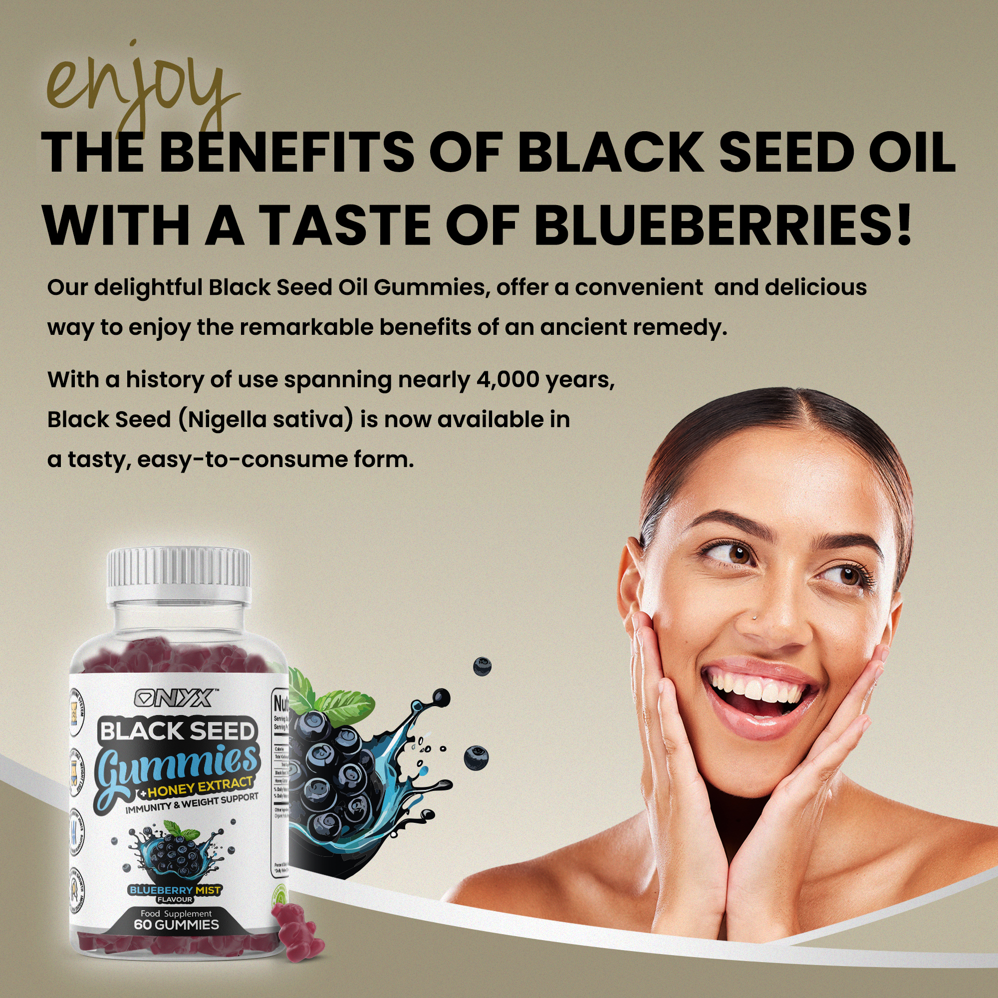 Black Seed Oil Gummies with Honey Extract