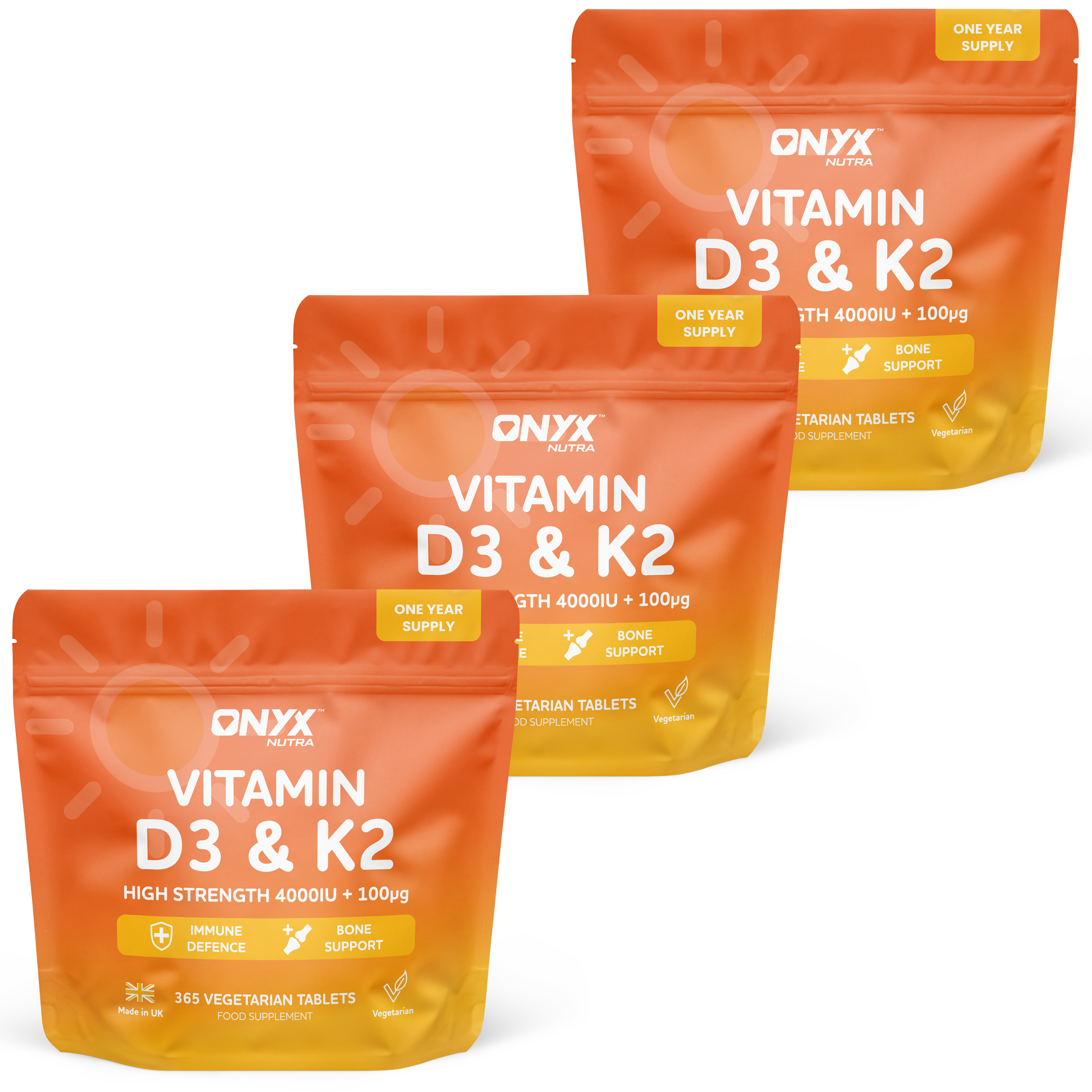 Vitamin D3 + K2 (MK7) Immune Support