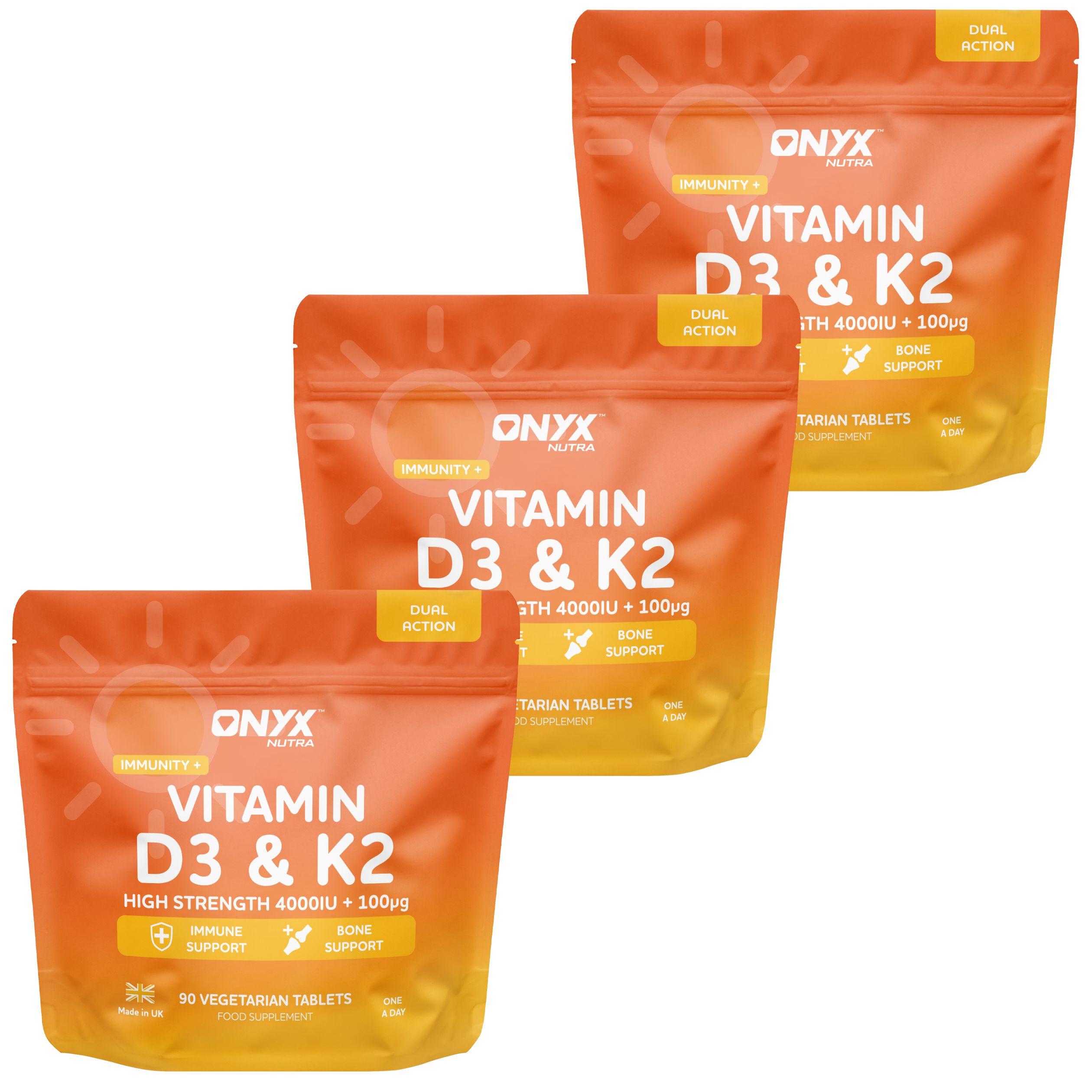 Vitamin D3 + K2 (MK7) Immune Support