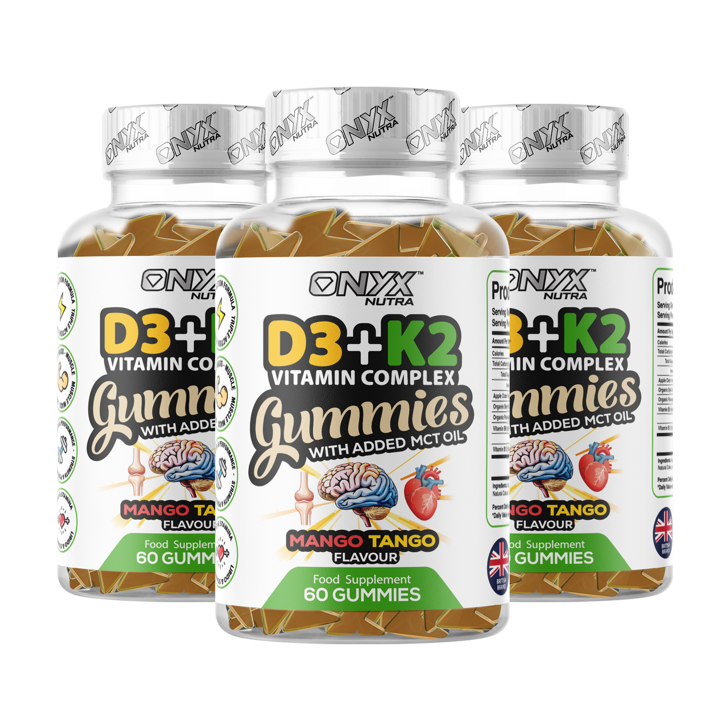 D3 & K2 Vitamin Complex Gummies