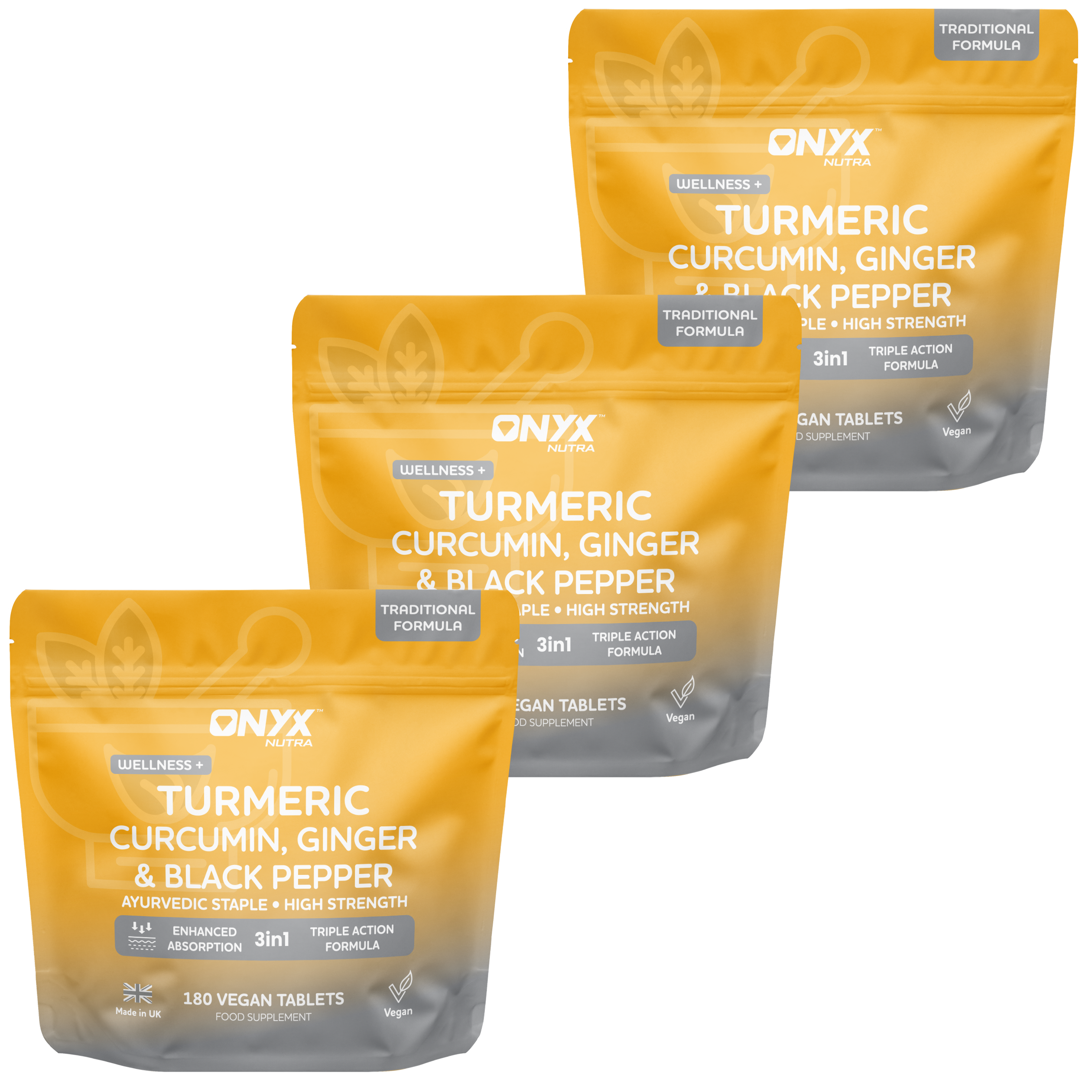 Turmeric, Curcumin, Ginger & Black Pepper