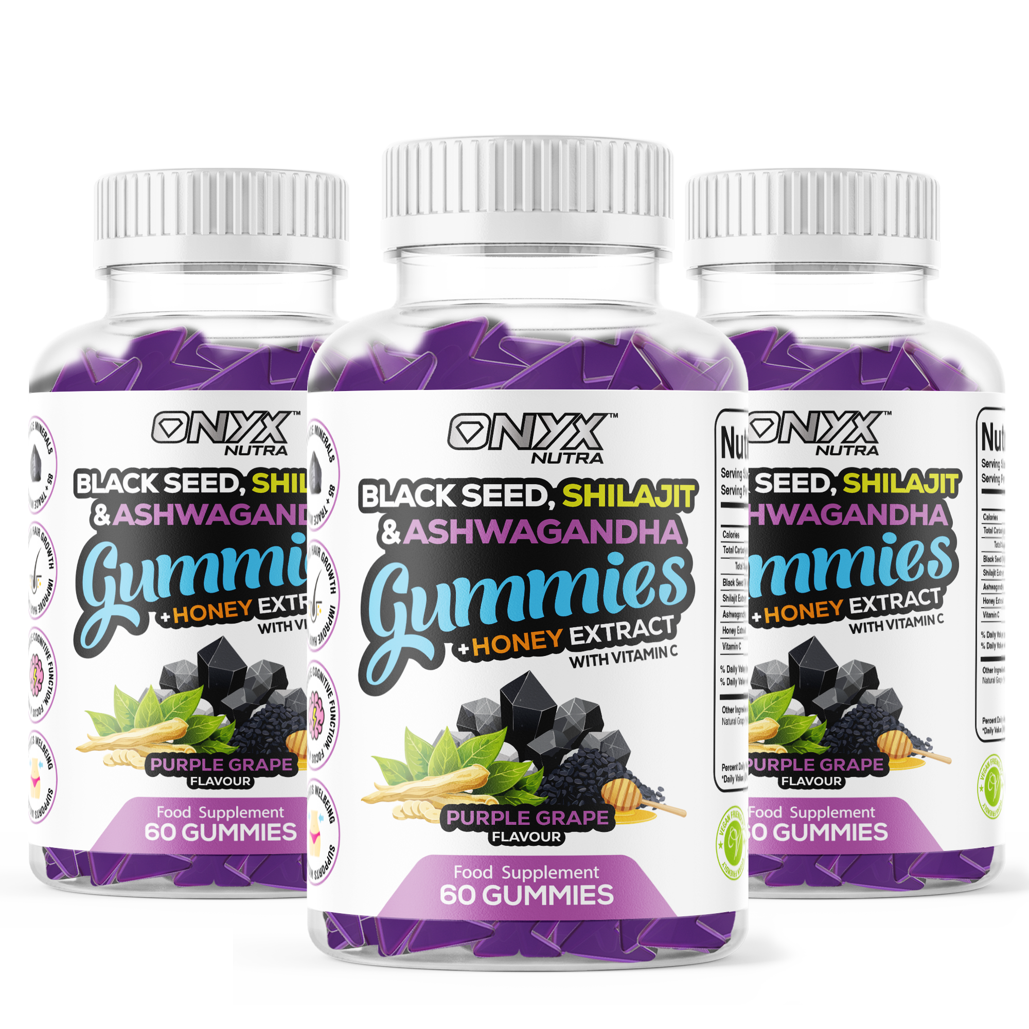 Black Seed, Shilajit & Ashwagandha Gummies