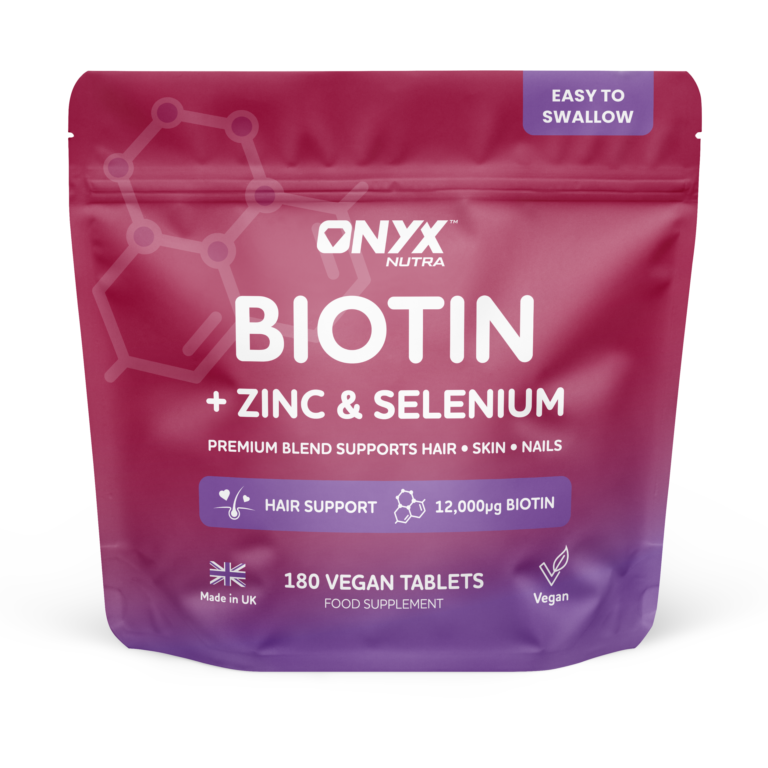 Biotin Complex+ Zinc & Selenium Complex – High Strength 12,000µg Biotin