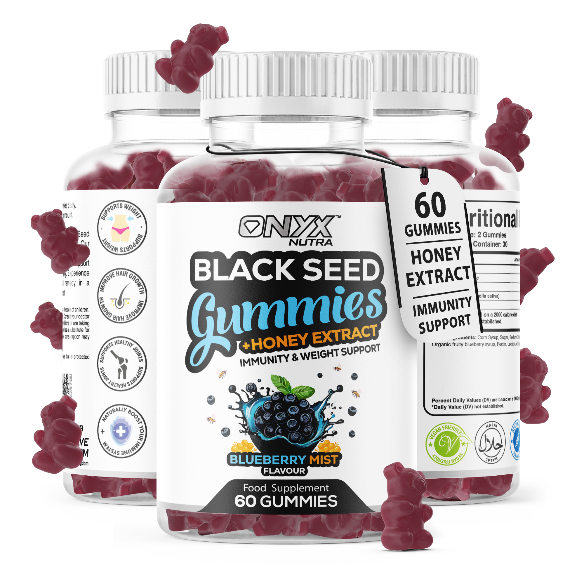 Black Seed Oil Gummies with Honey Extract