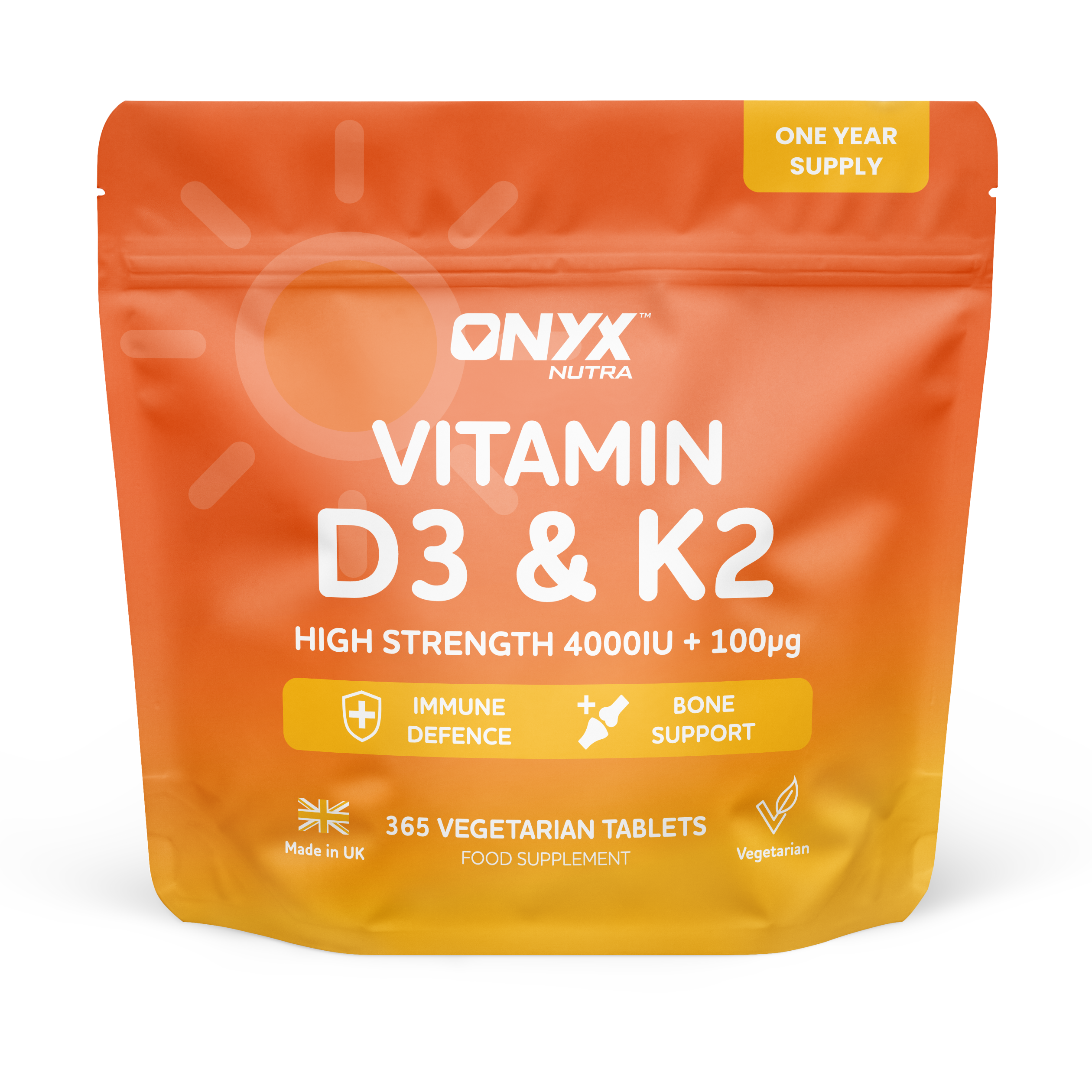 Vitamin D3 + K2 (MK7) Immune Support