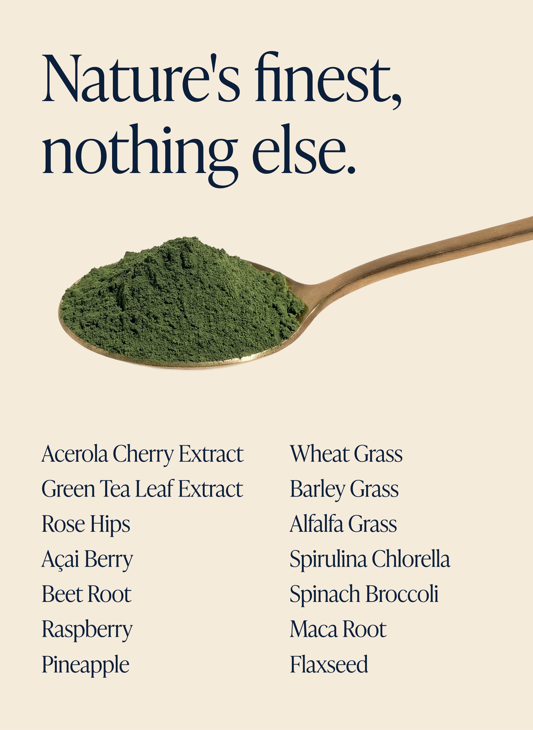 Super Greens Powder - High in Vitamins & Protein Fibre