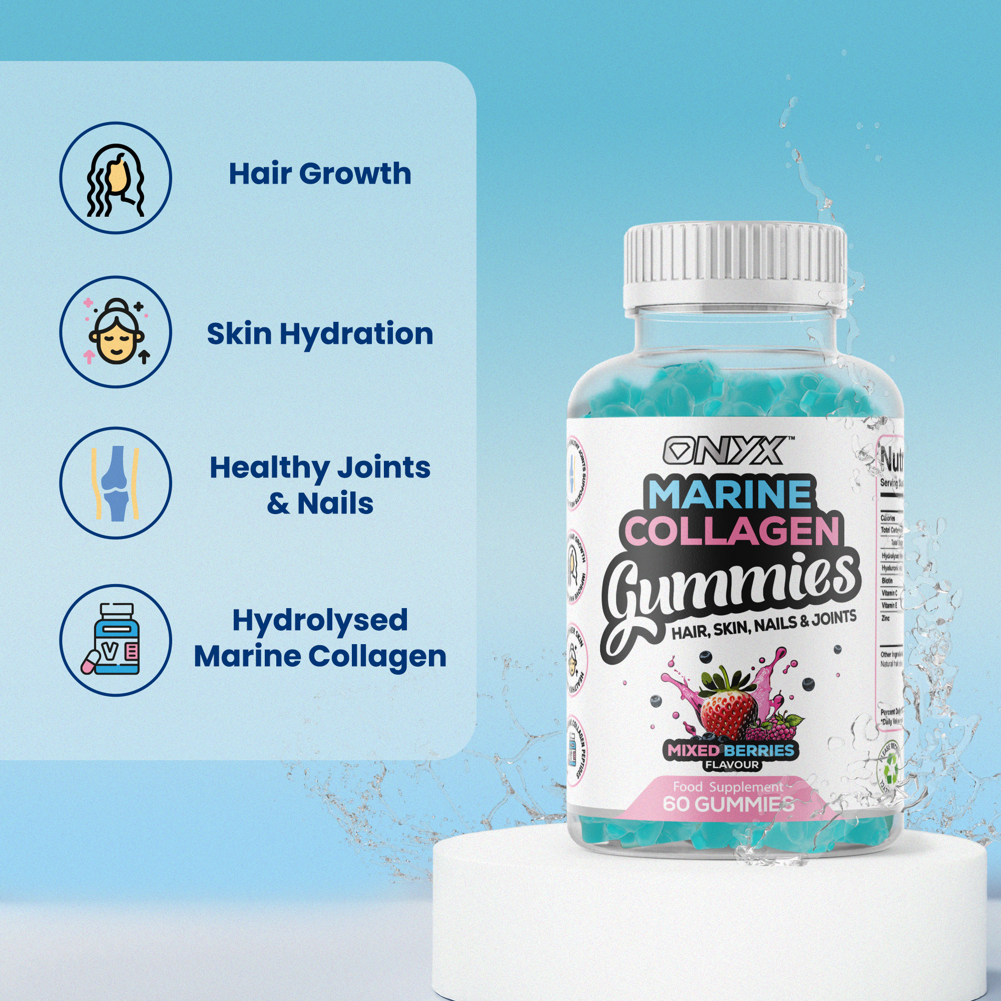Marine Collagen Gummies with Biotin