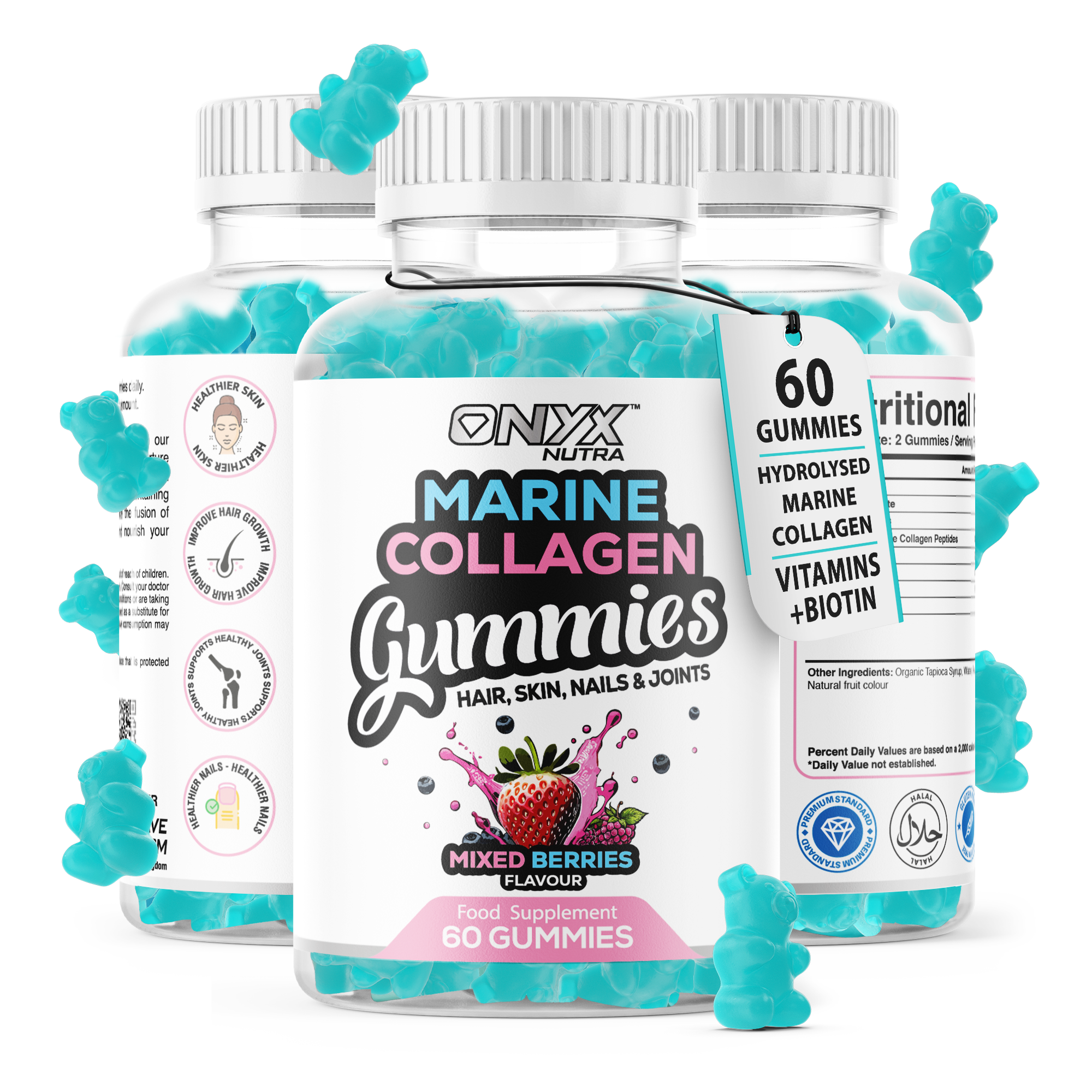 Marine Collagen Gummies with Biotin