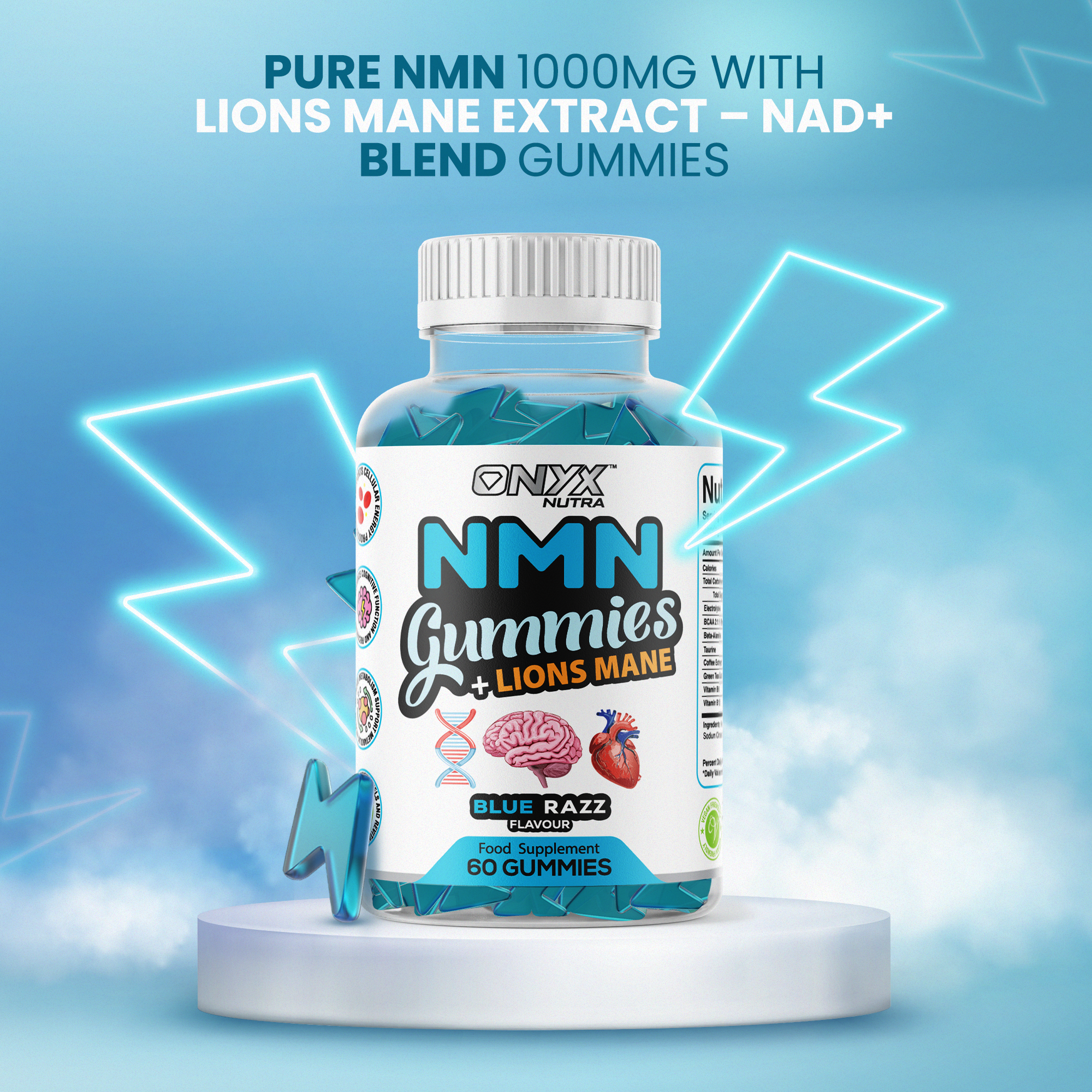 NMN Gummies with Lions Mane Extract