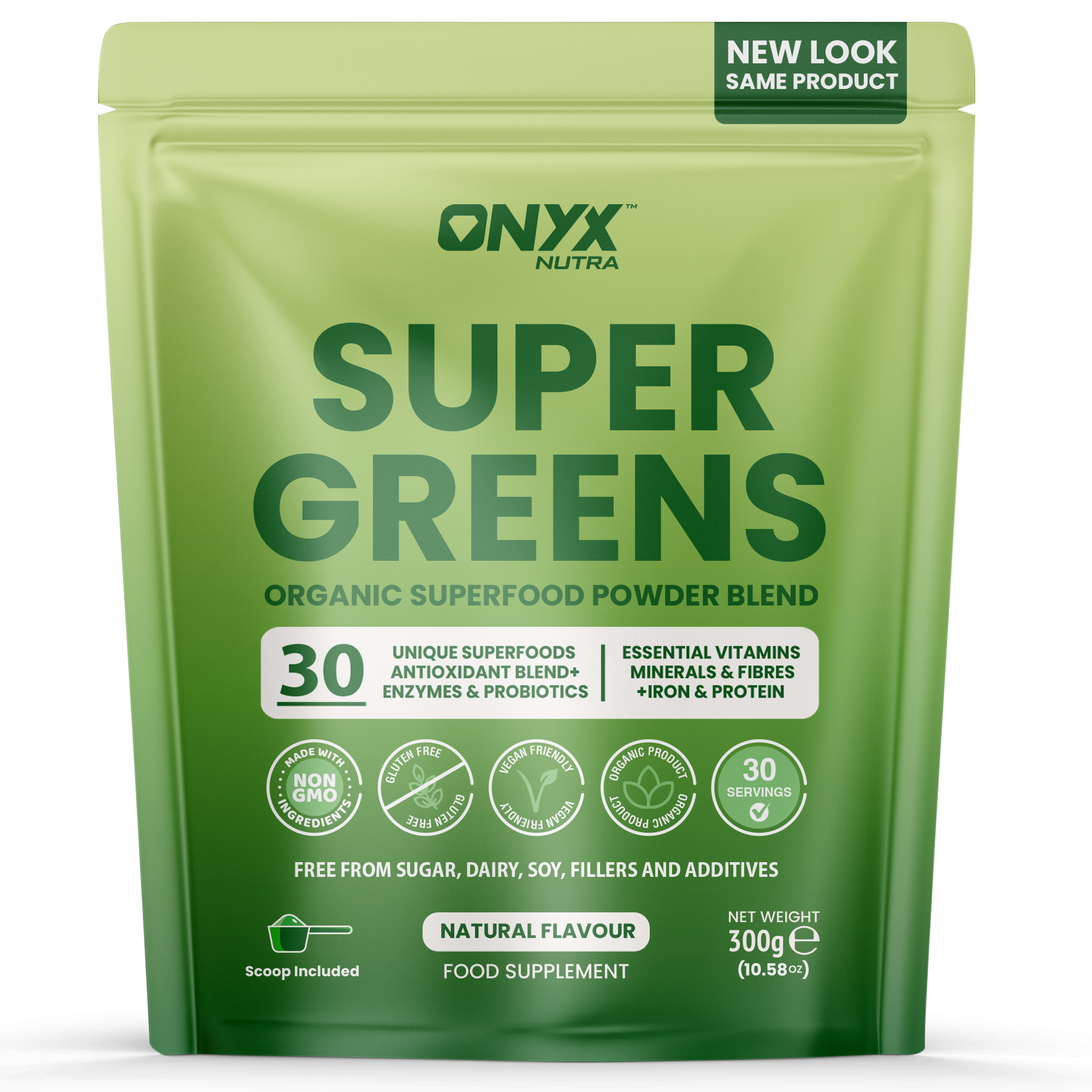 Super Greens Powder - High in Vitamins & Protein Fibre