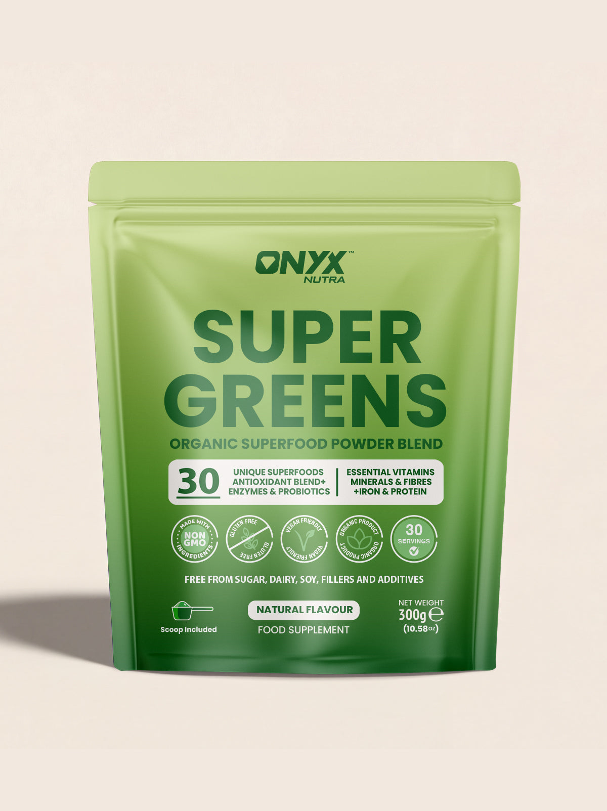 Super Greens Powder - High in Vitamins & Protein Fibre