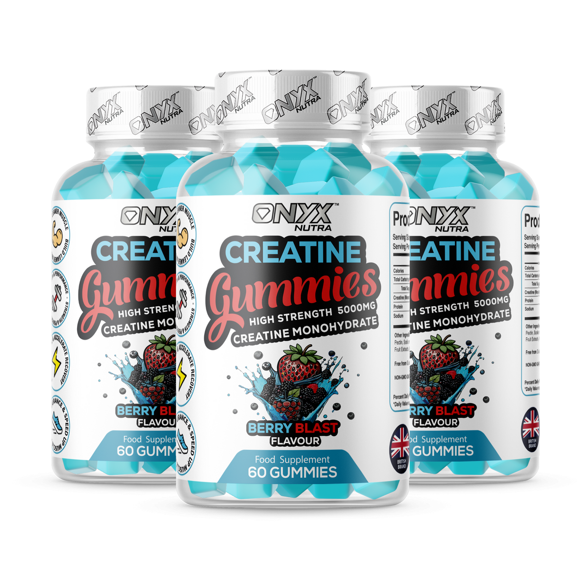 Creatine Gummies 3-pack bundle | Onyx Nutra