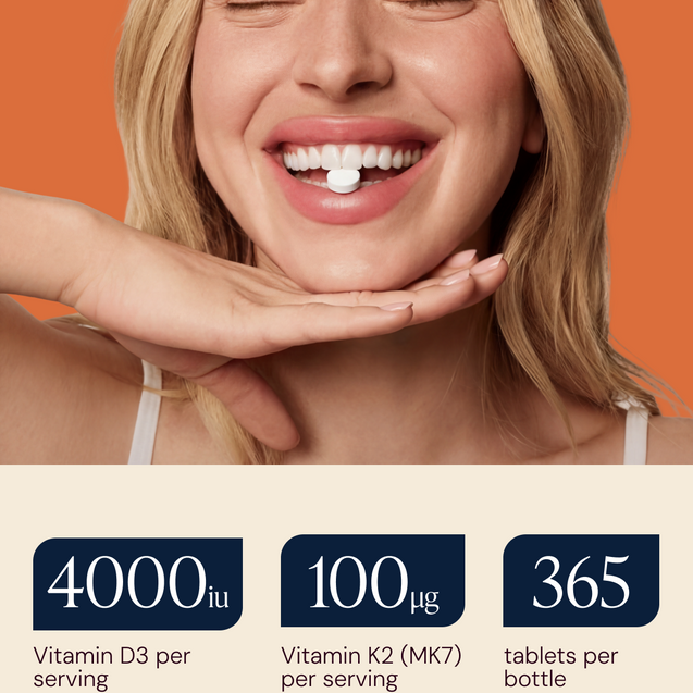 Vitamin D3 + K2 (MK7) Immune Support