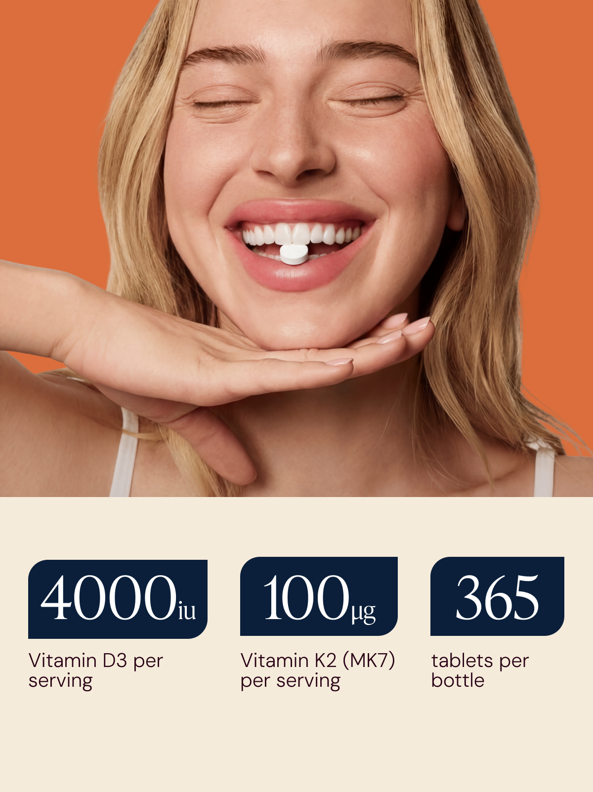 Vitamin D3 + K2 (MK7) Immune Support