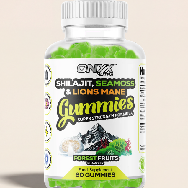 Shilajit, Sea Moss & Lions Mane Gummies
