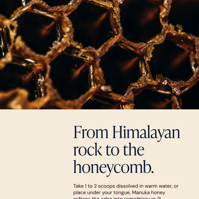Shilajit & Manuka Honey Resin 50grams