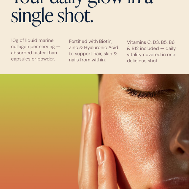 Collagen Glow Liquid Peptides Strawberry Lime