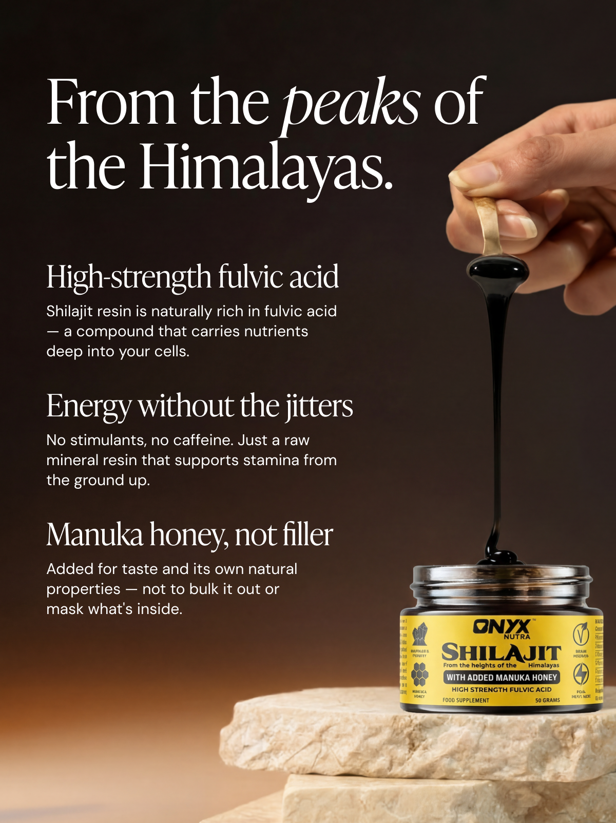 Shilajit & Manuka Honey Resin 50grams