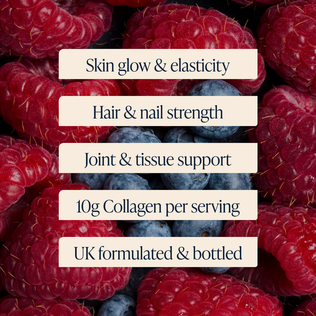 Collagen Glow Liquid Peptides Mixed Berries