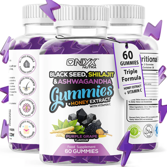 Black Seed, Shilajit & Ashwagandha Gummies