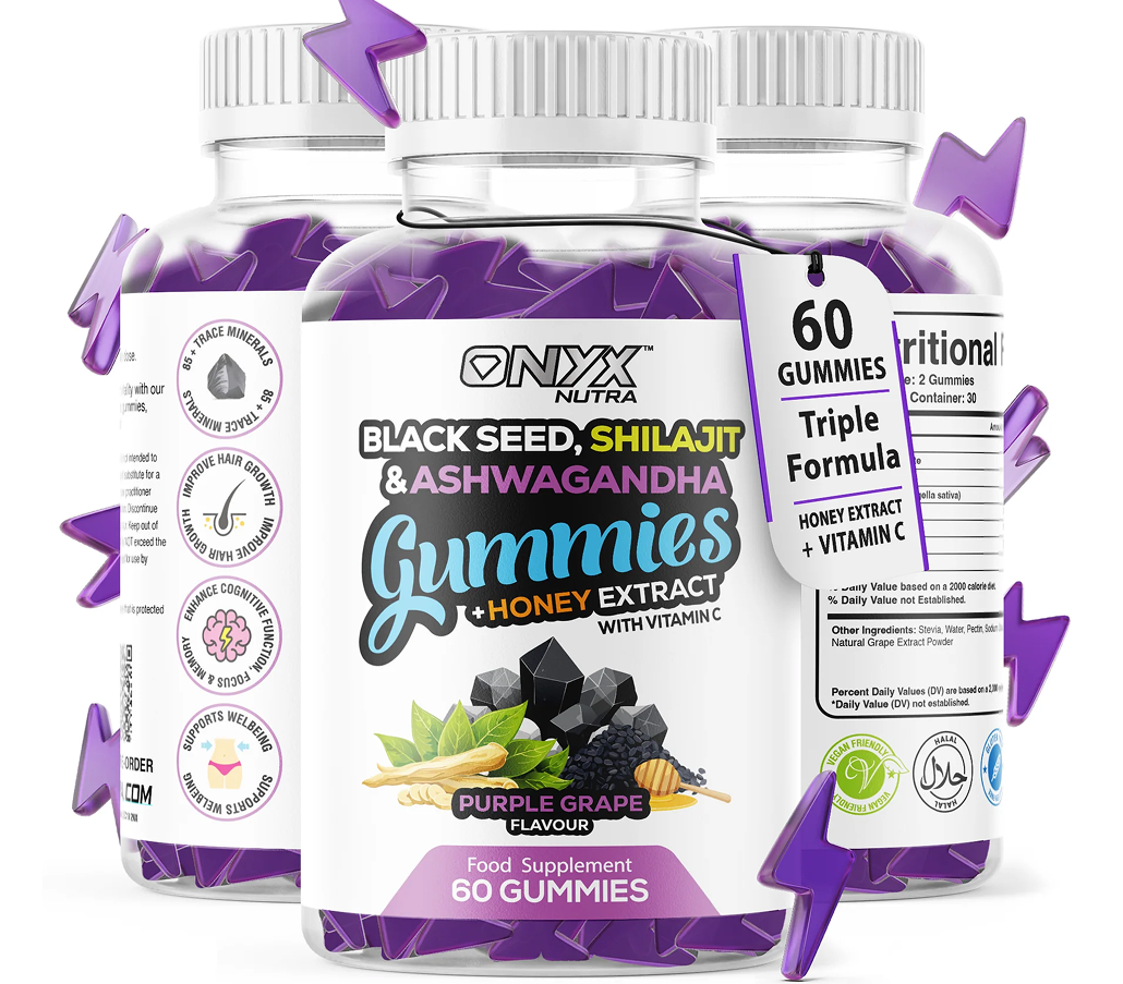 Black Seed, Shilajit & Ashwagandha Gummies