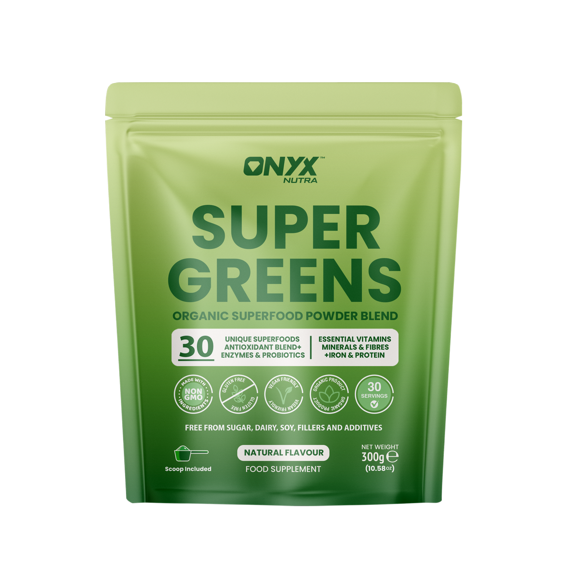Super Greens Powder - High in Vitamins & Protein Fibre