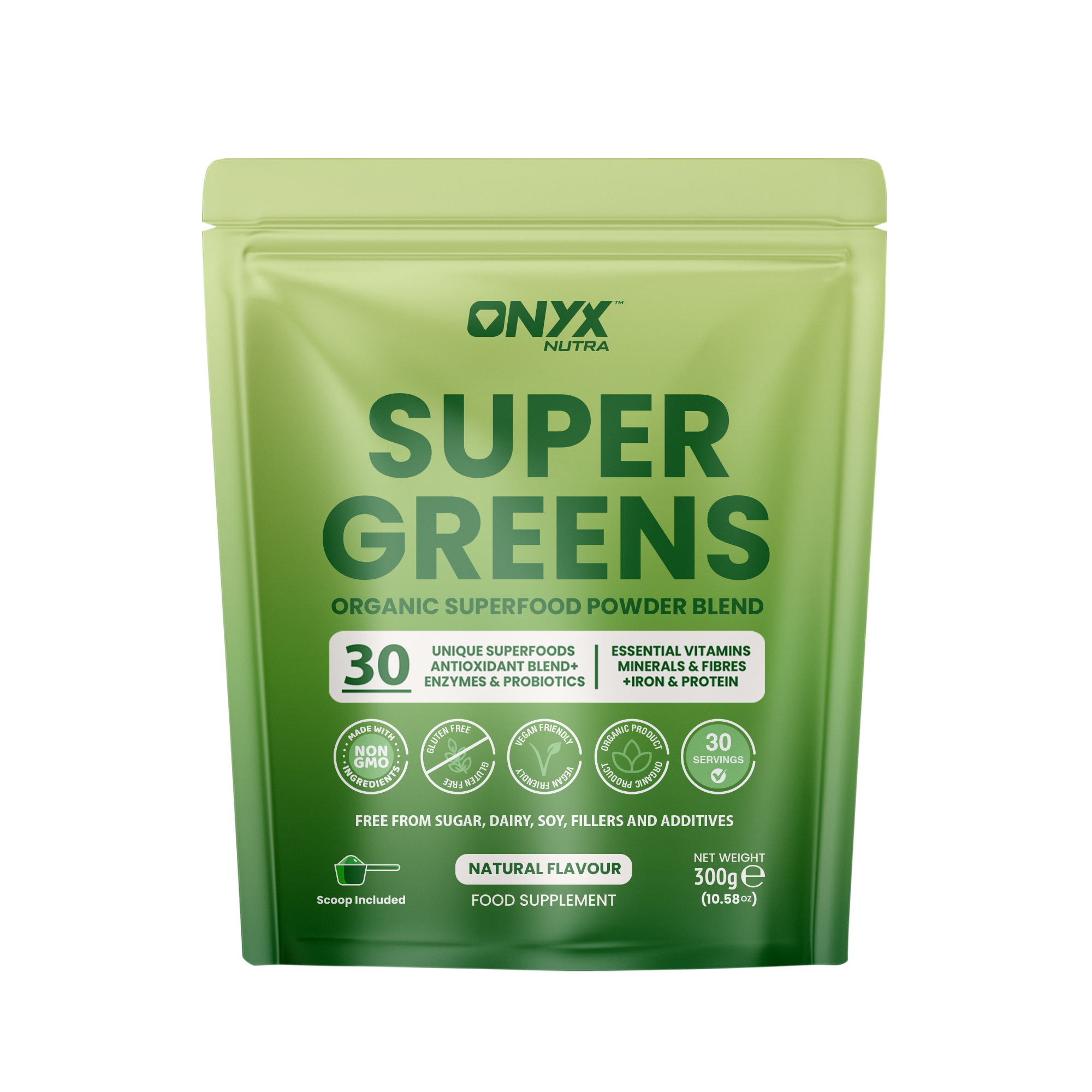 Super Greens Powder - High in Vitamins & Protein Fibre