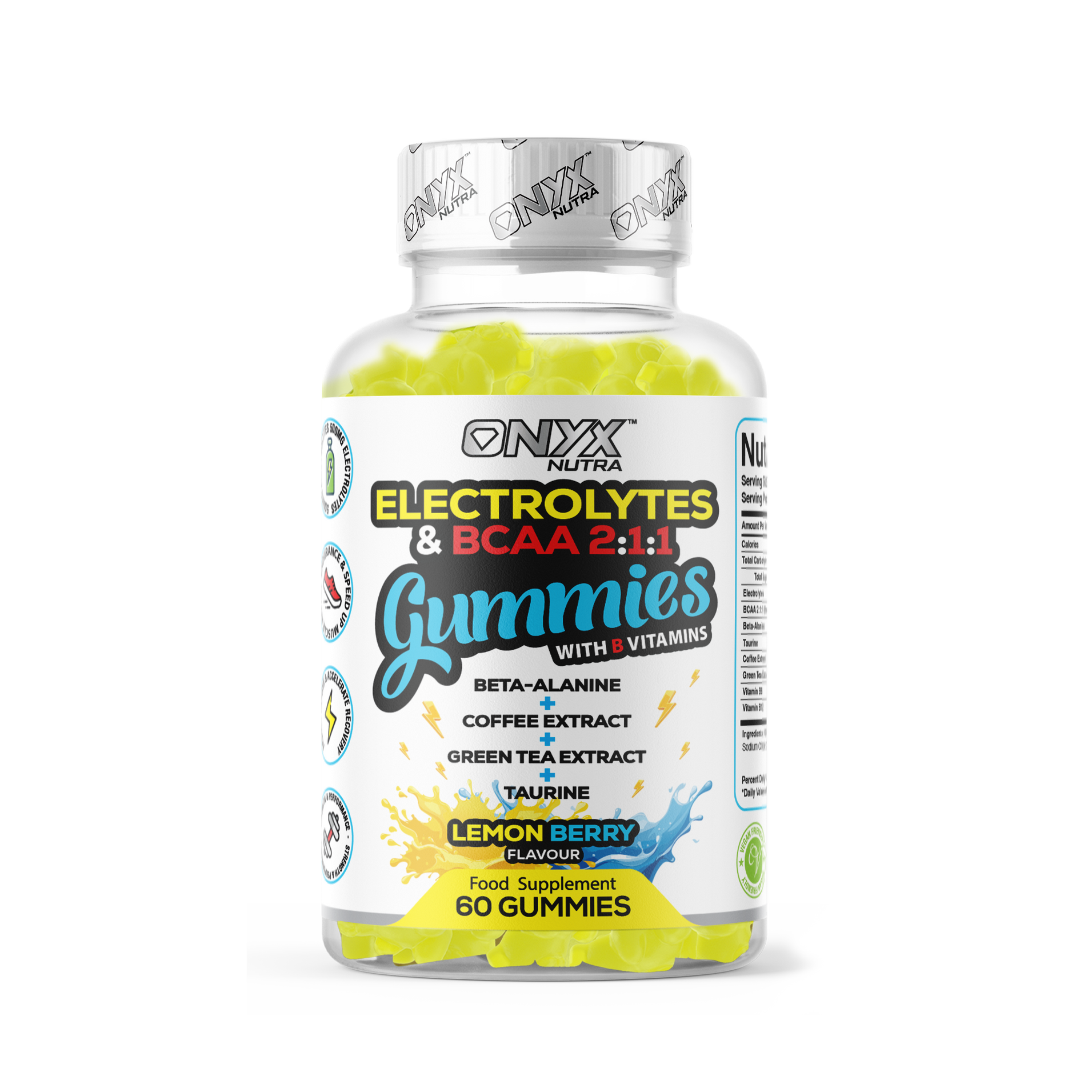 Electrolytes & BCAAs Gummies with Green Tea Extract