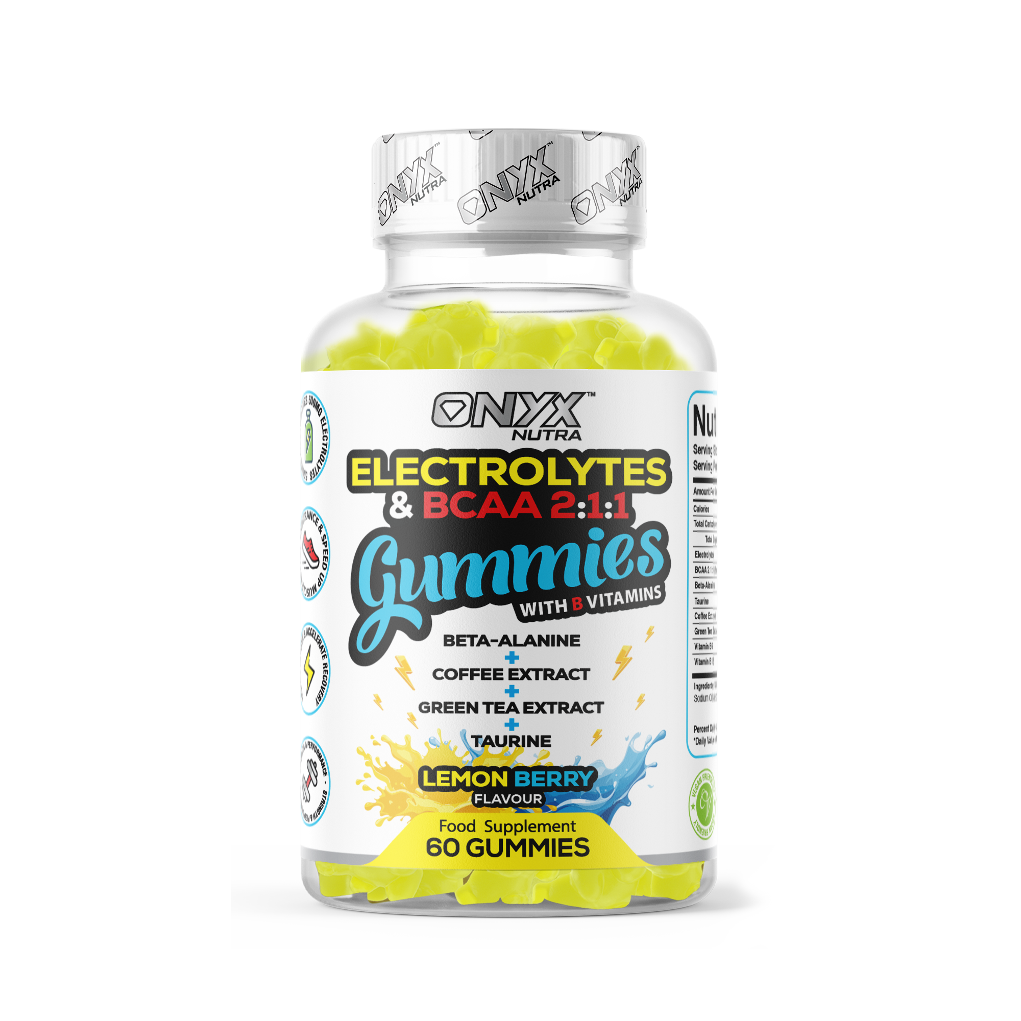 Electrolytes & BCAAs Gummies with Green Tea Extract