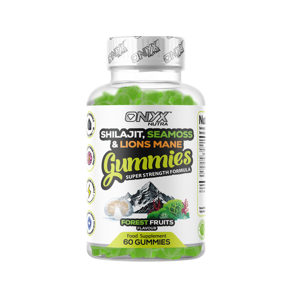 Shilajit, Sea Moss & Lions Mane Gummies