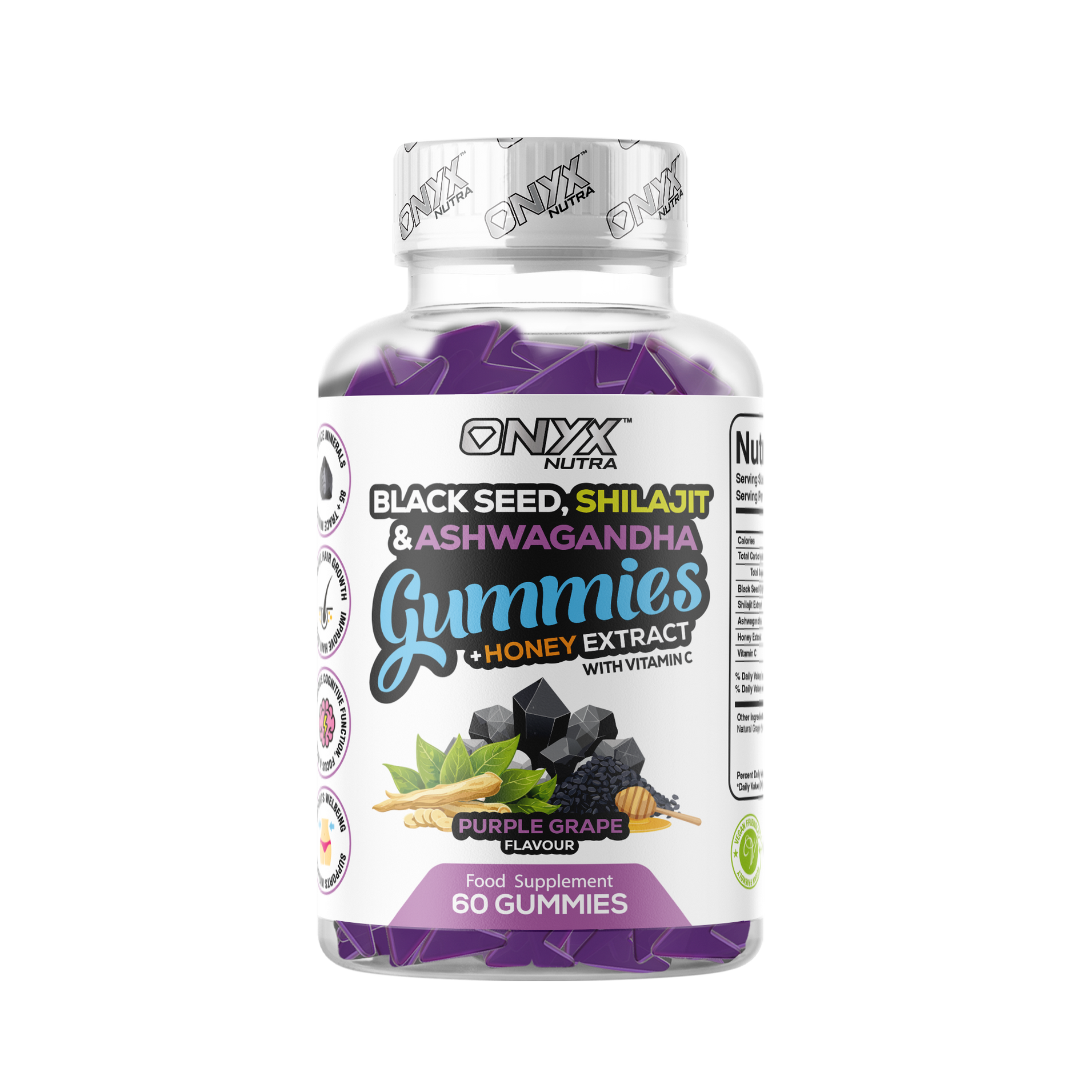 Black Seed, Shilajit & Ashwagandha Gummies