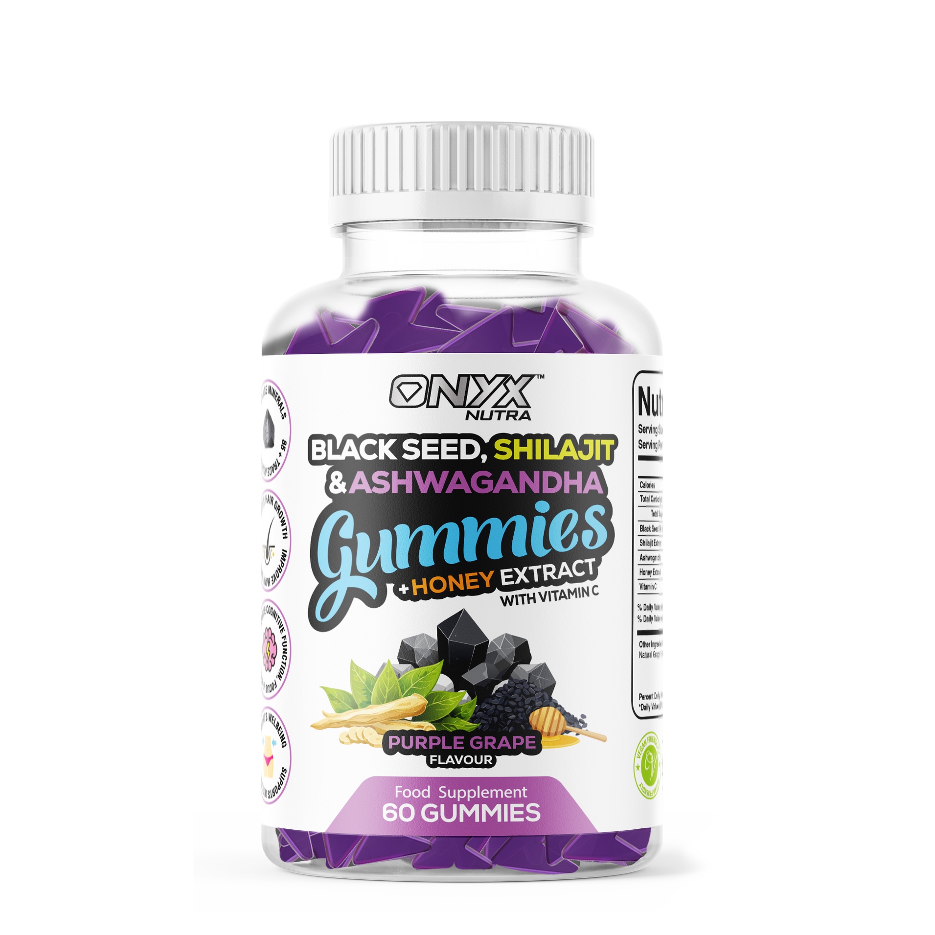 Black Seed, Shilajit & Ashwagandha Gummies