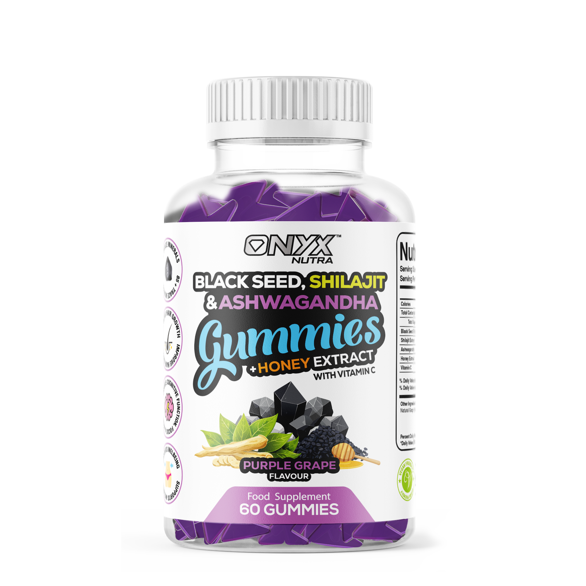 Black Seed, Shilajit & Ashwagandha Gummies