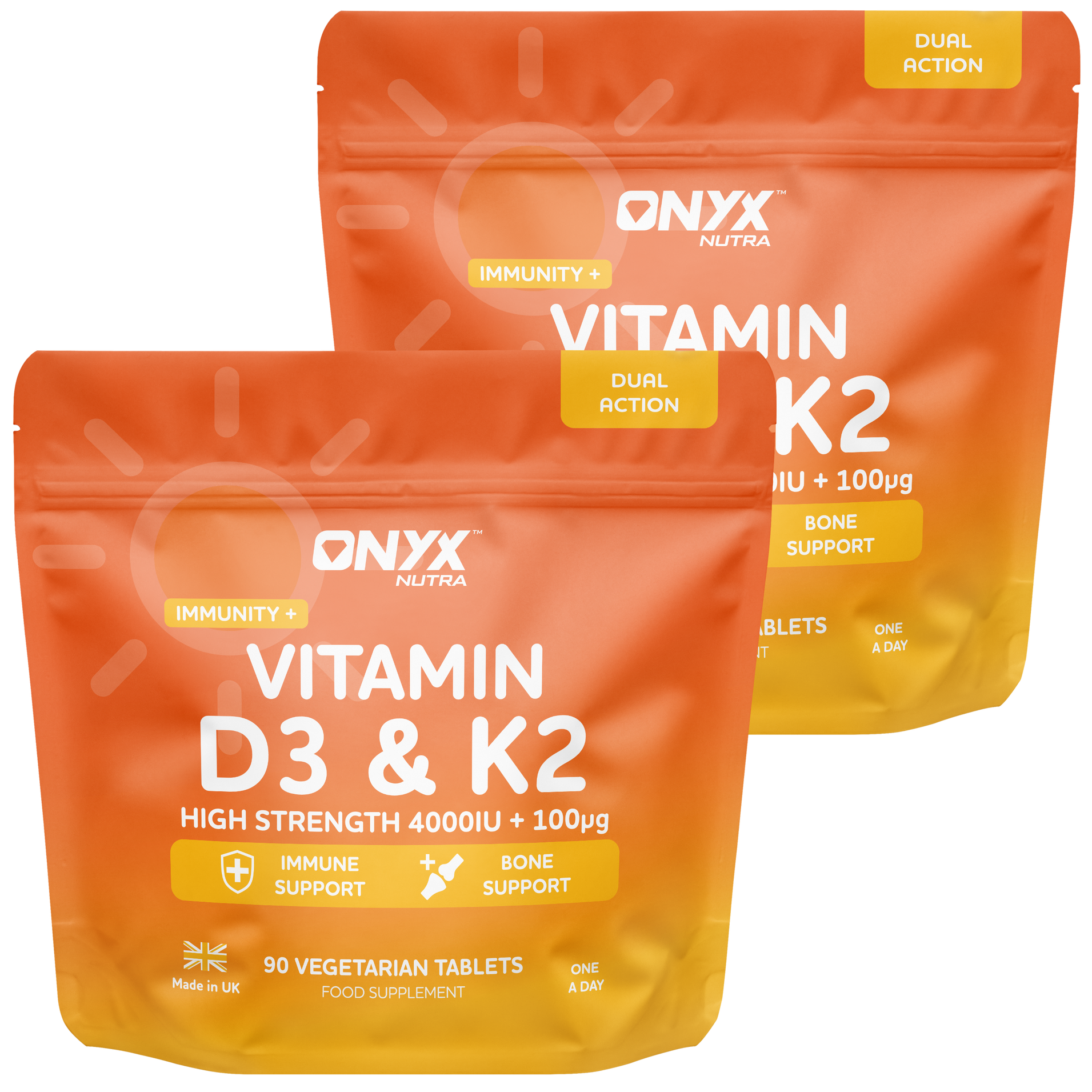 Vitamin D3 + K2 (MK7) Immune Support
