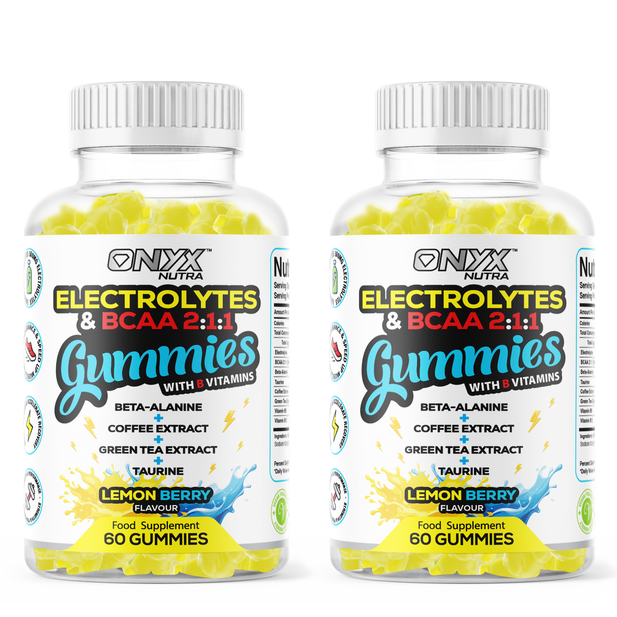 Electrolytes & BCAAs Gummies with Green Tea Extract