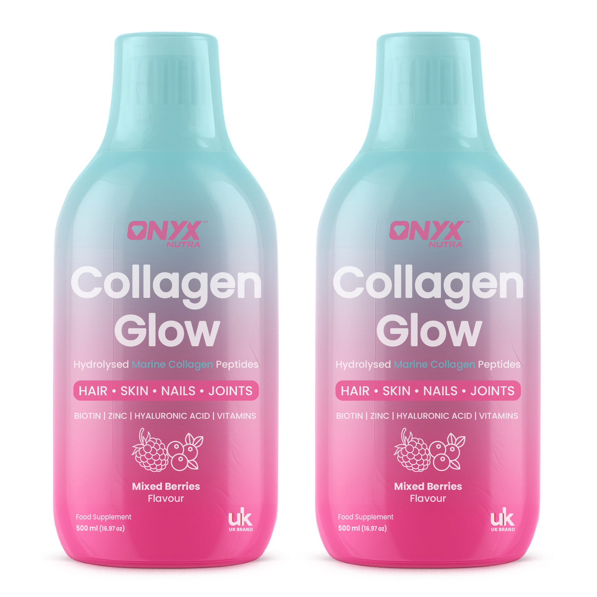 Collagen Glow Liquid Peptides Mixed Berries