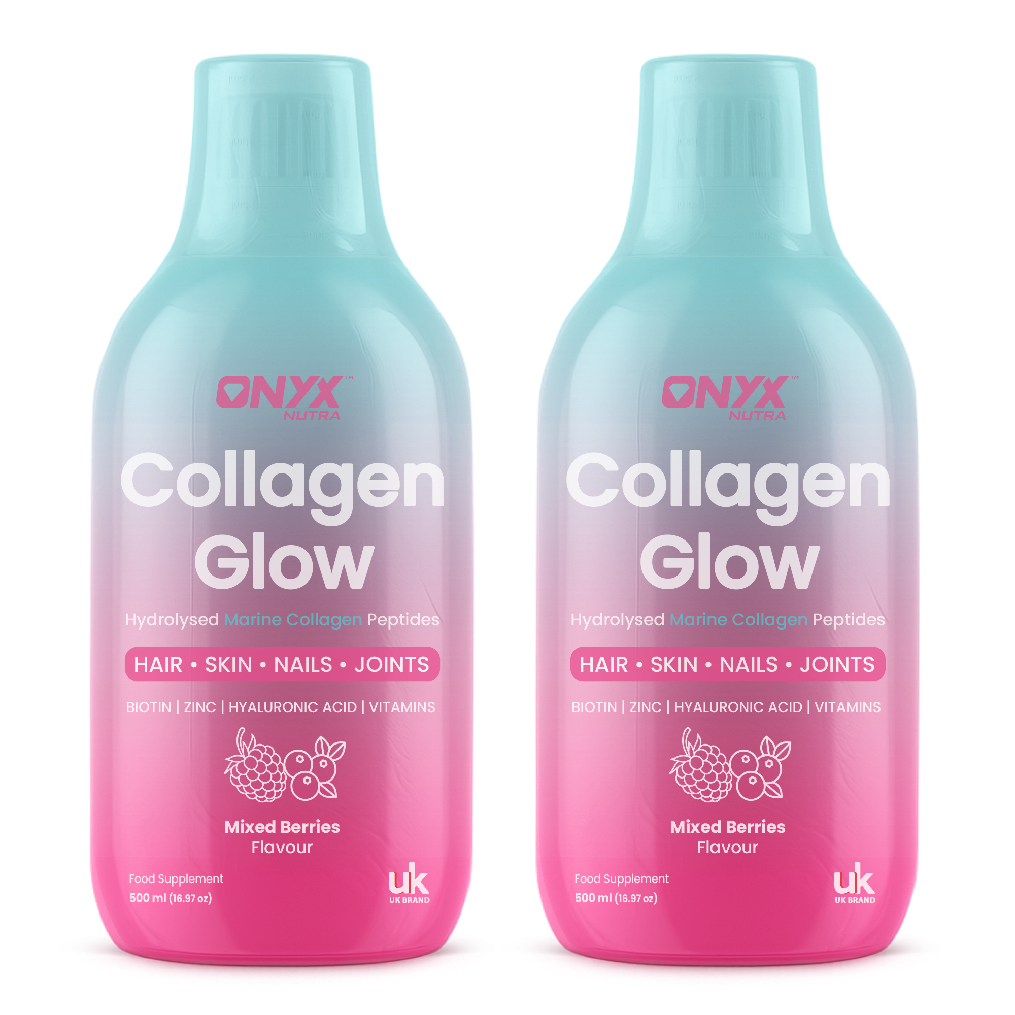 Collagen Glow Liquid Peptides Mixed Berries