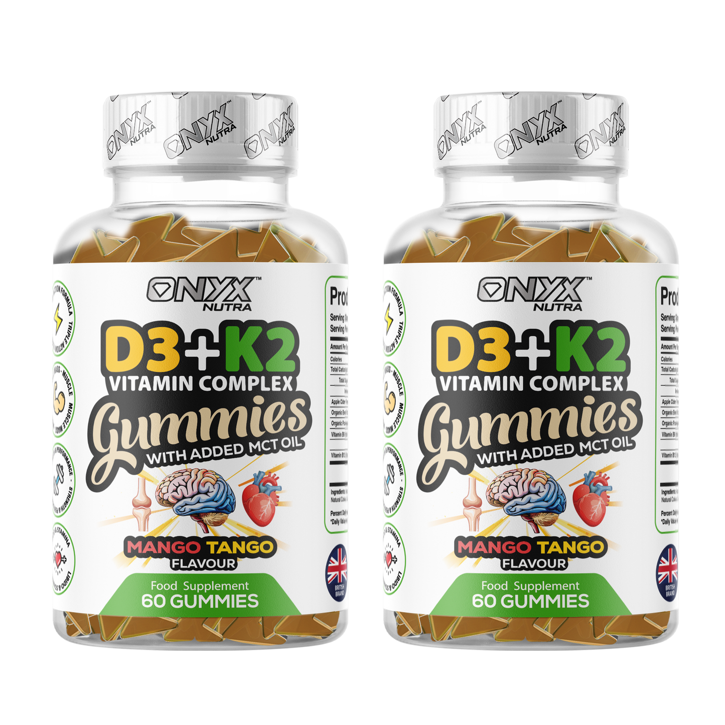 D3 & K2 Vitamin Complex Gummies