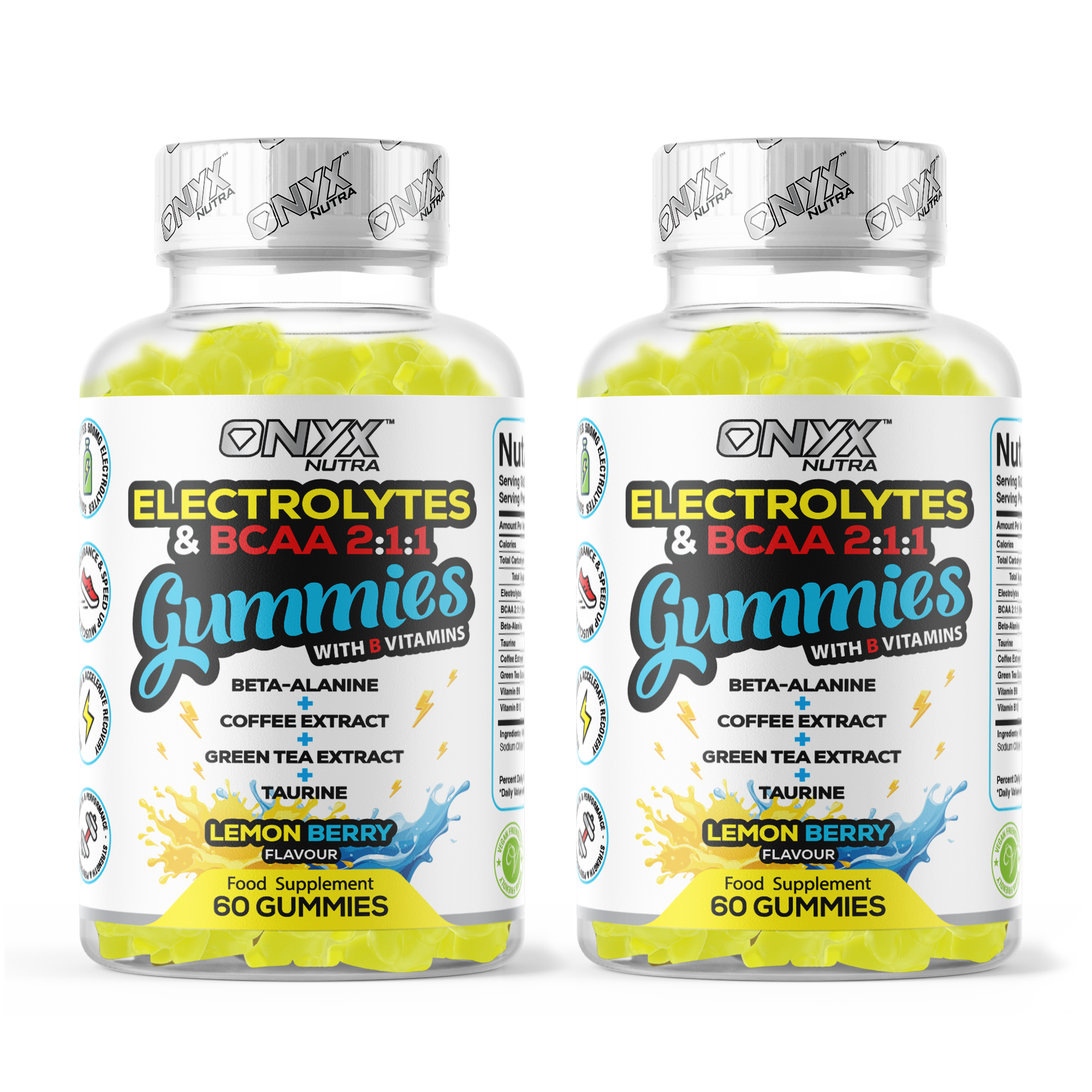 Electrolytes & BCAAs Gummies with Green Tea Extract