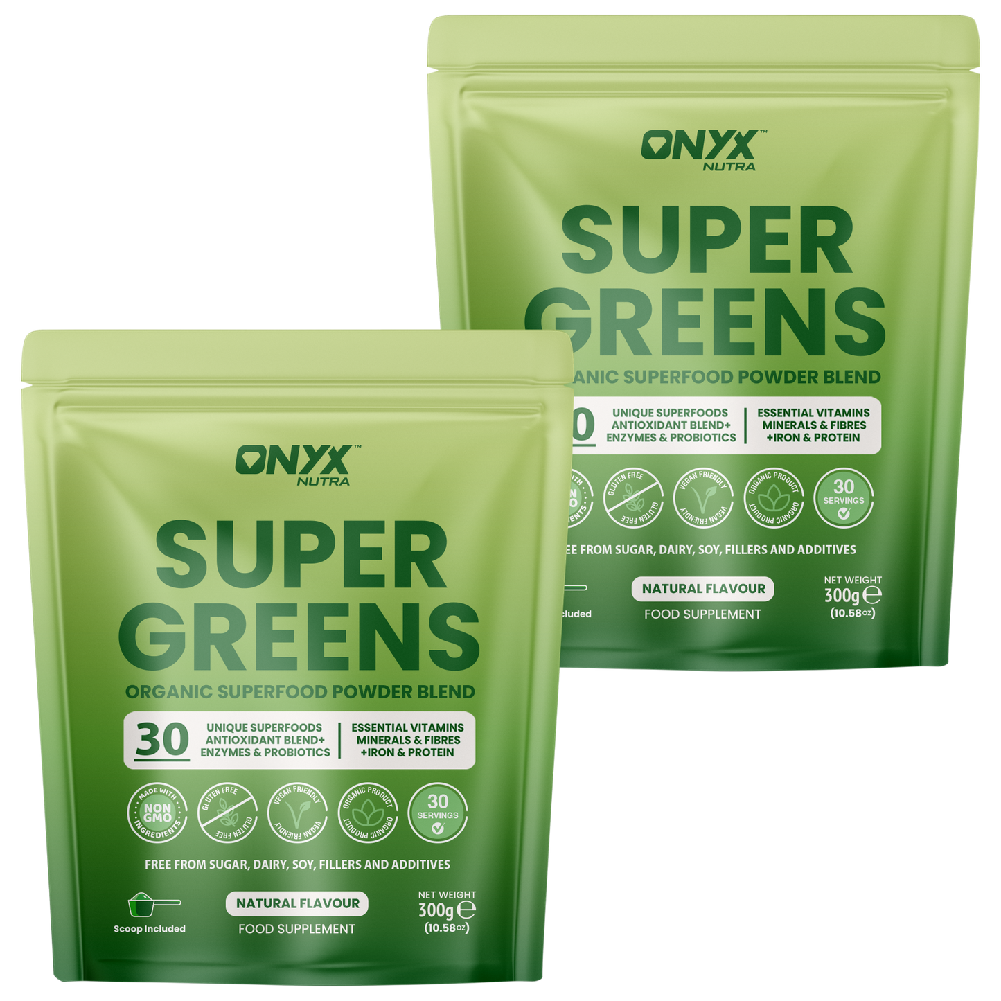 Super Greens Powder - High in Vitamins & Protein Fibre