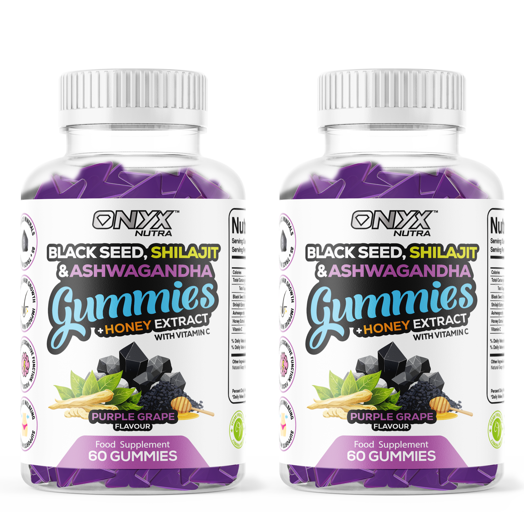 Black Seed, Shilajit & Ashwagandha Gummies