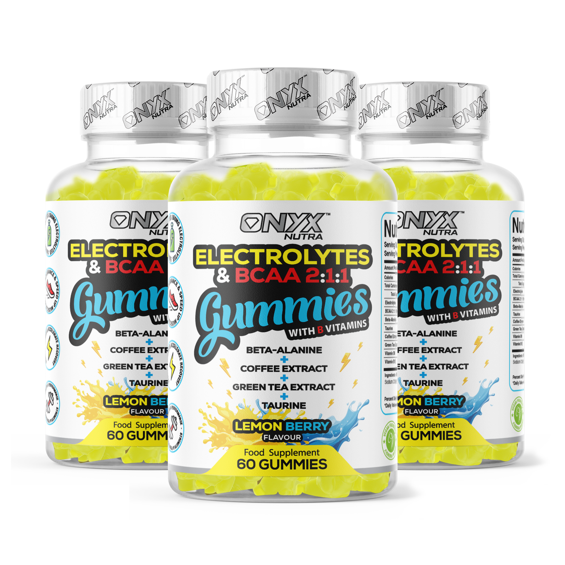 Electrolytes & BCAAs Gummies with Green Tea Extract