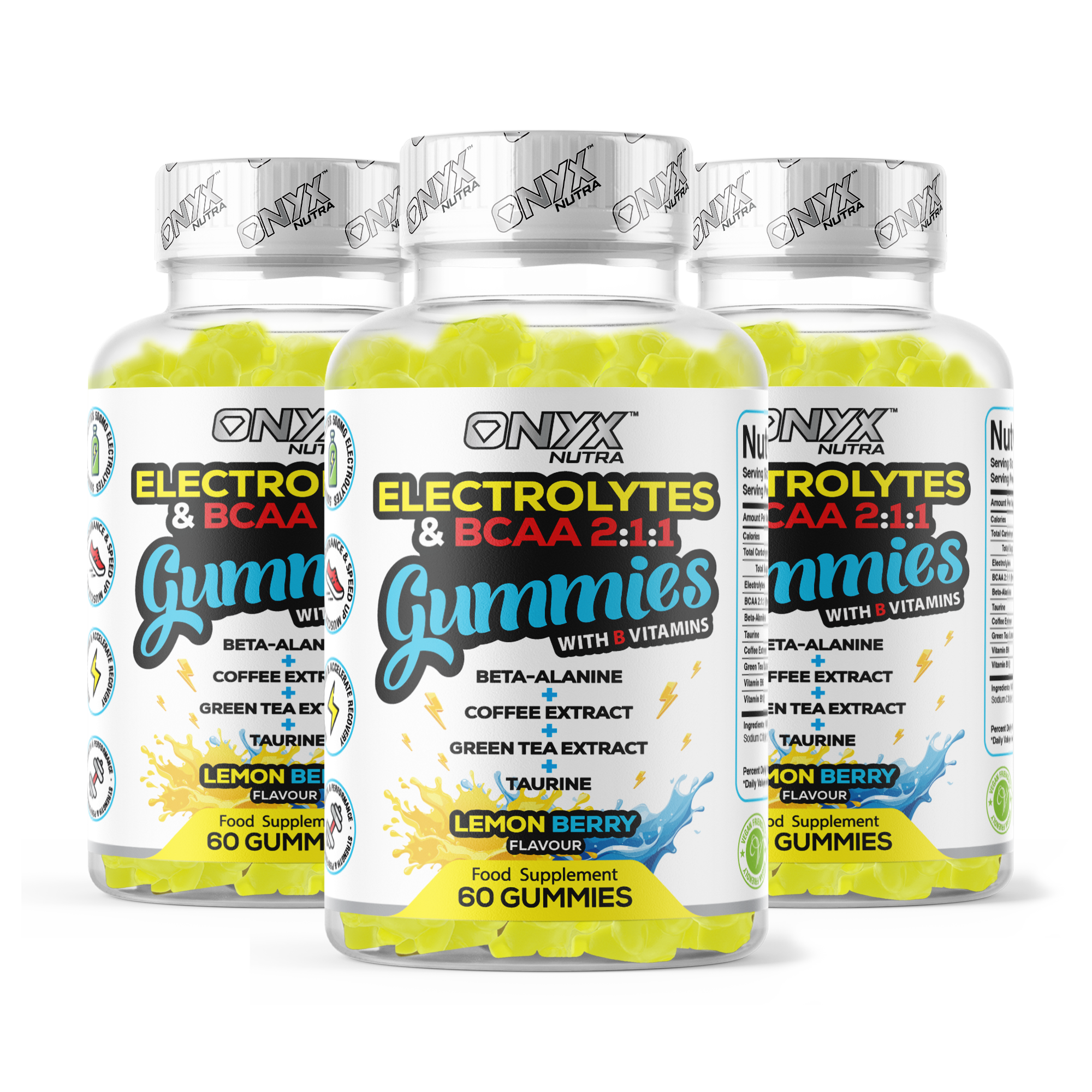 Electrolytes & BCAAs Gummies with Green Tea Extract